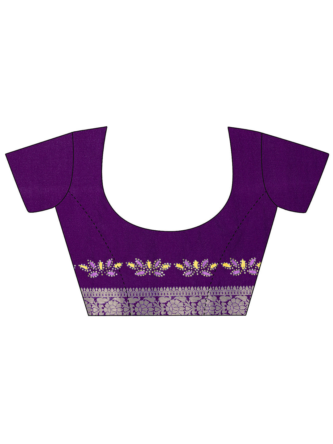 Turquoise Solid Crepe Saree With Unstitched Blouse Piece