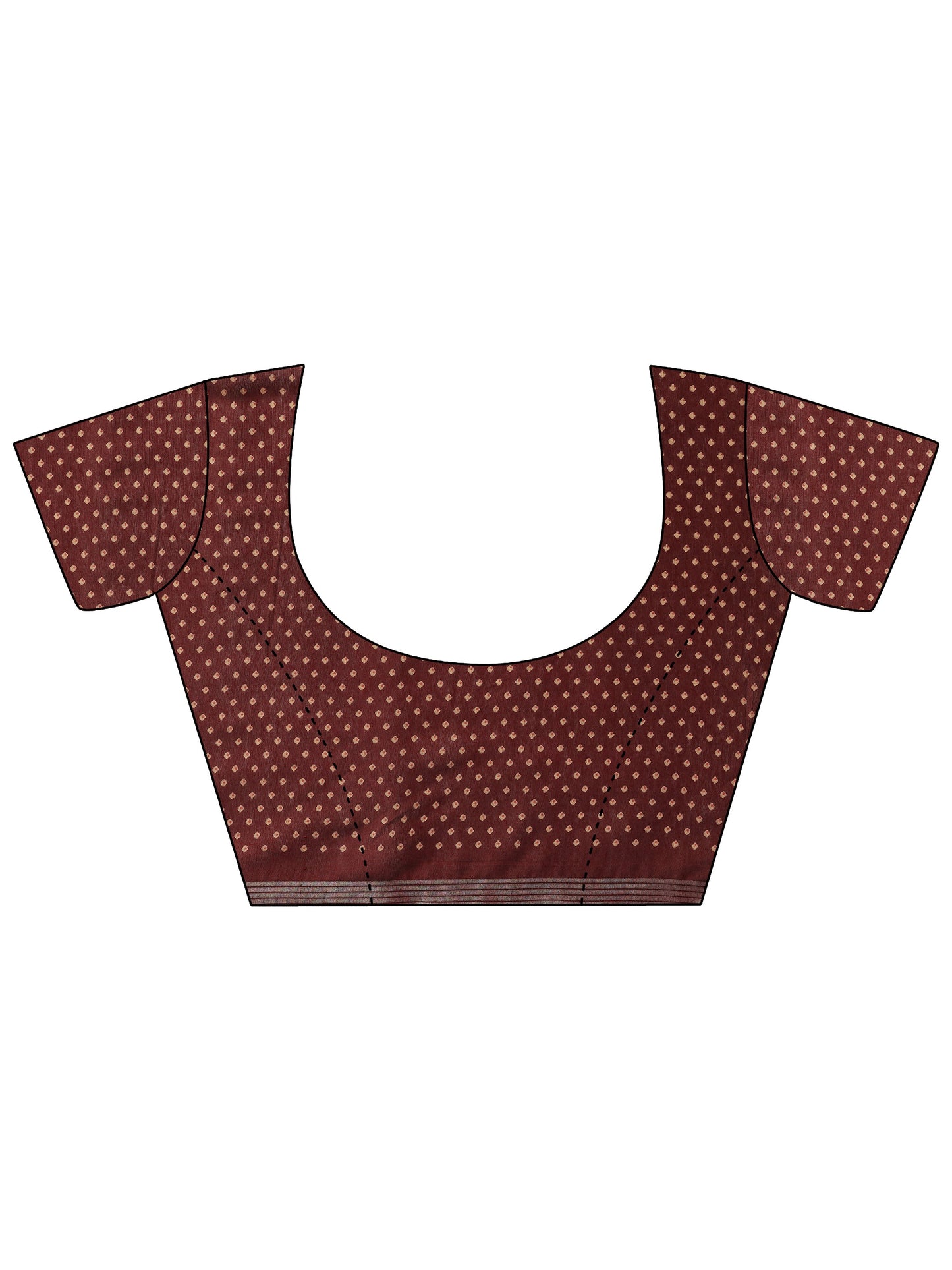 Red Solid Silk Blend Saree With Unstitched Blouse Piece