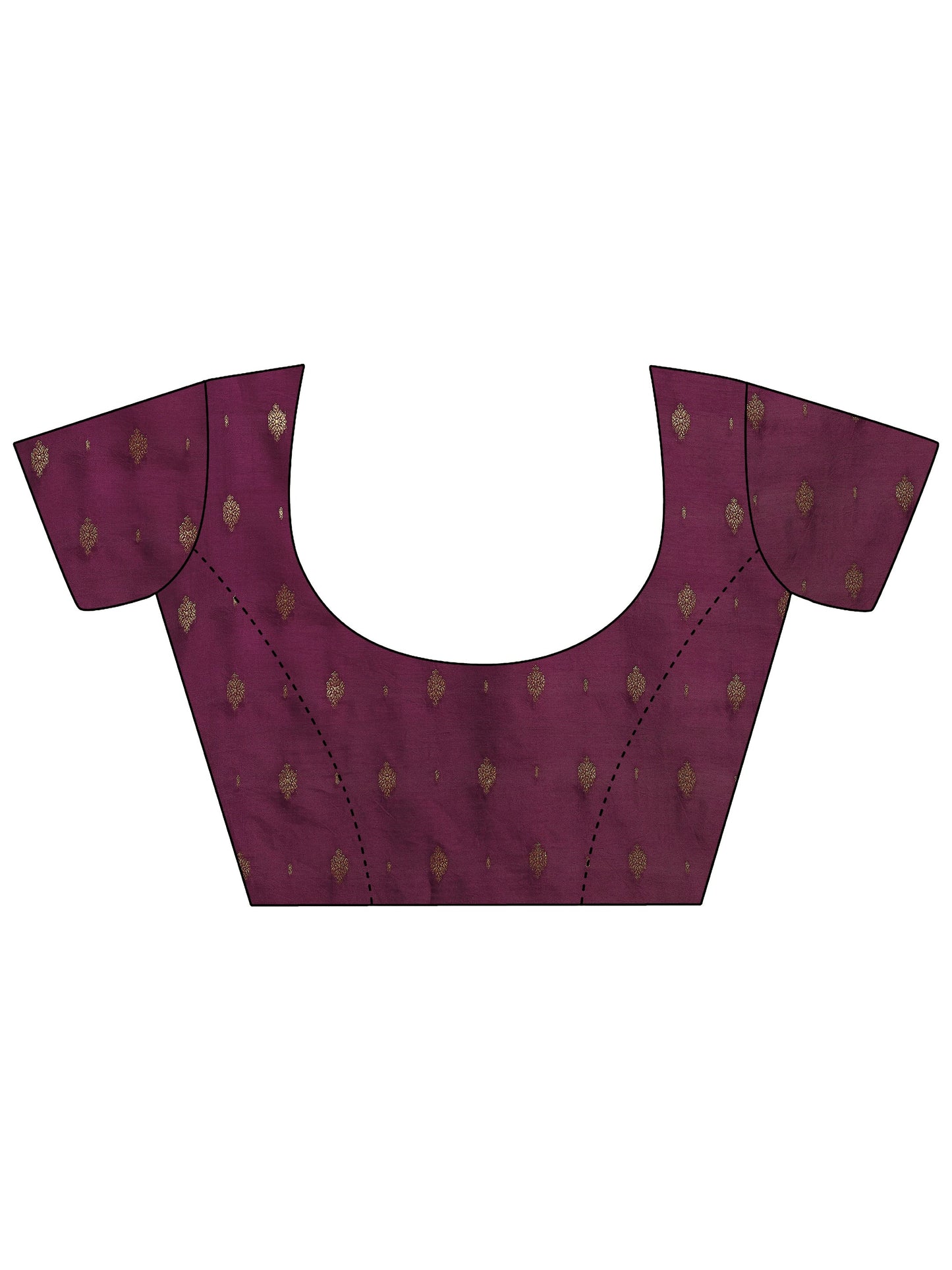 Red Woven Design Silk Blend Saree With Unstitched Blouse Piece