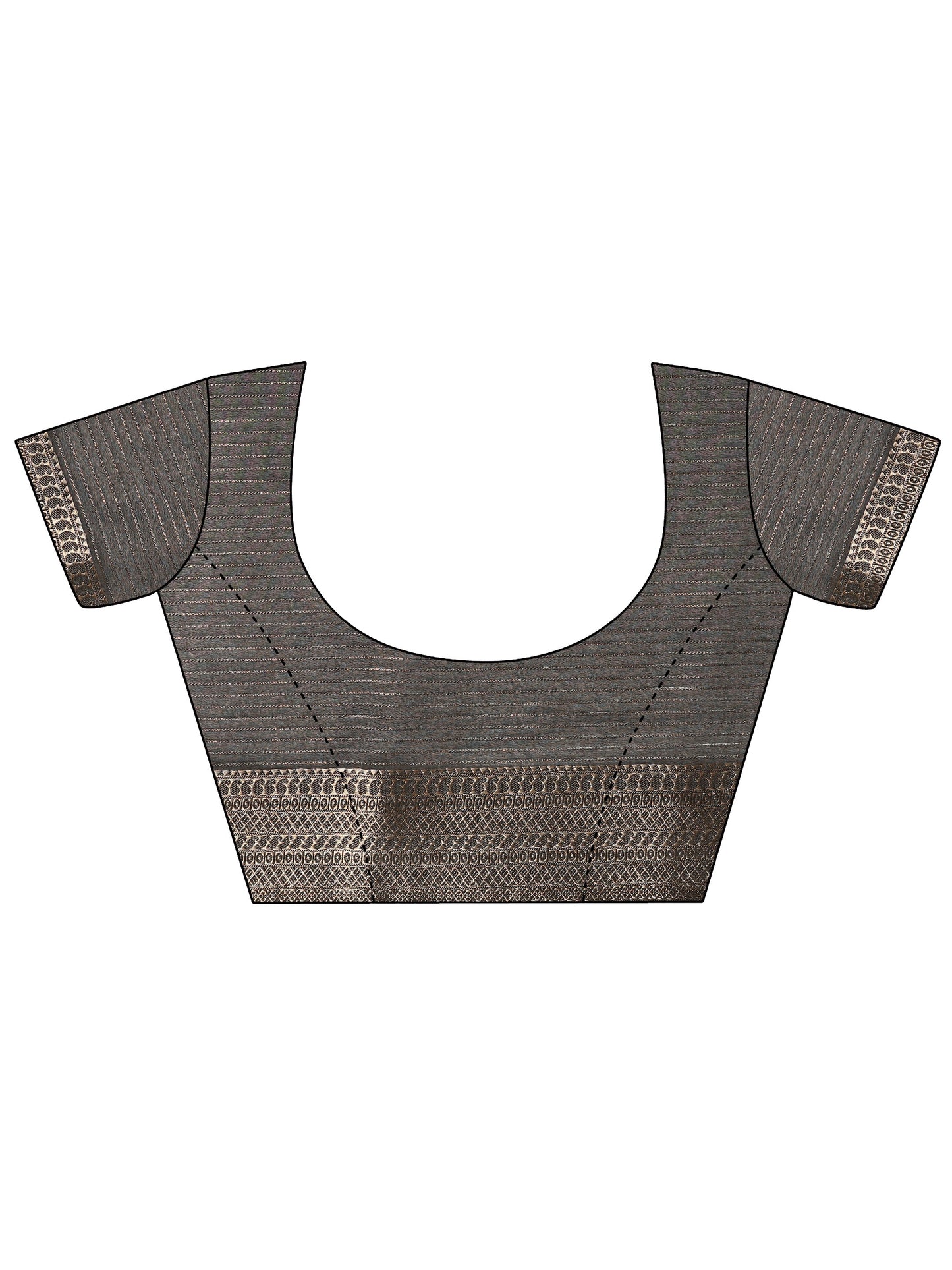 Off white Solid Silk Blend Saree With Unstitched Blouse Piece