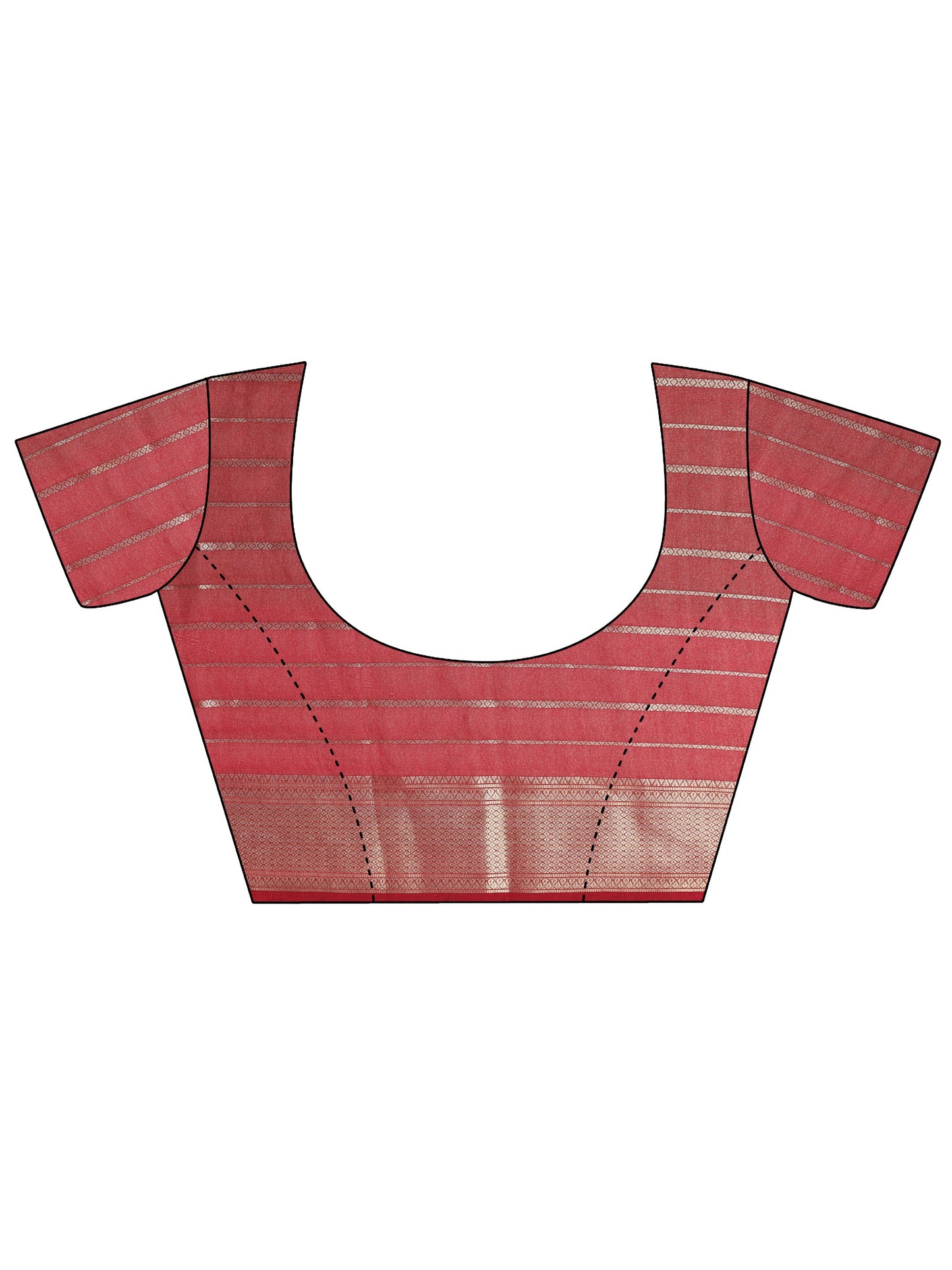 Tan Solid Silk Saree With Unstitched Blouse Piece