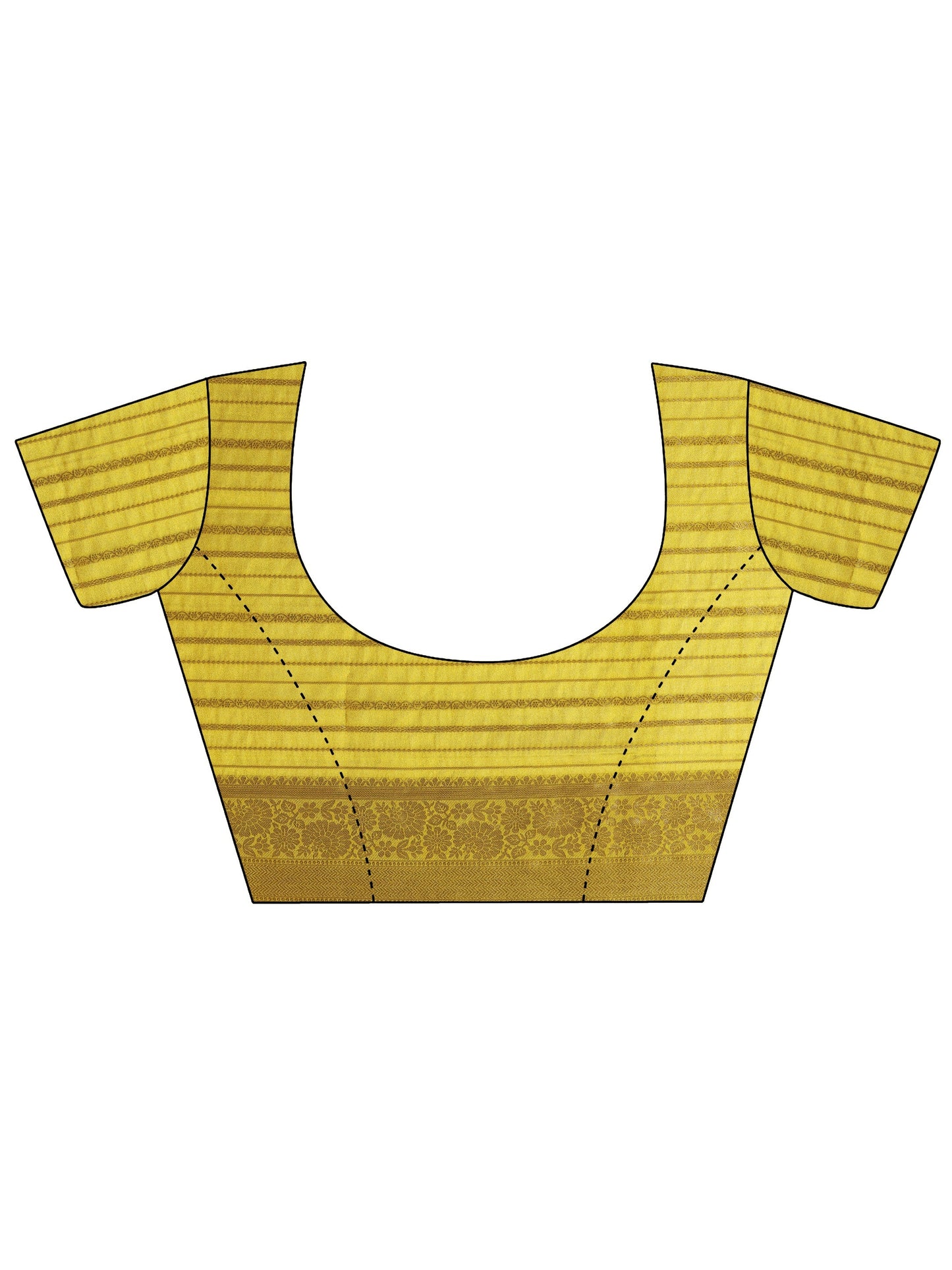 Multi Printed Silk Blend Saree With Unstitched Blouse Piece