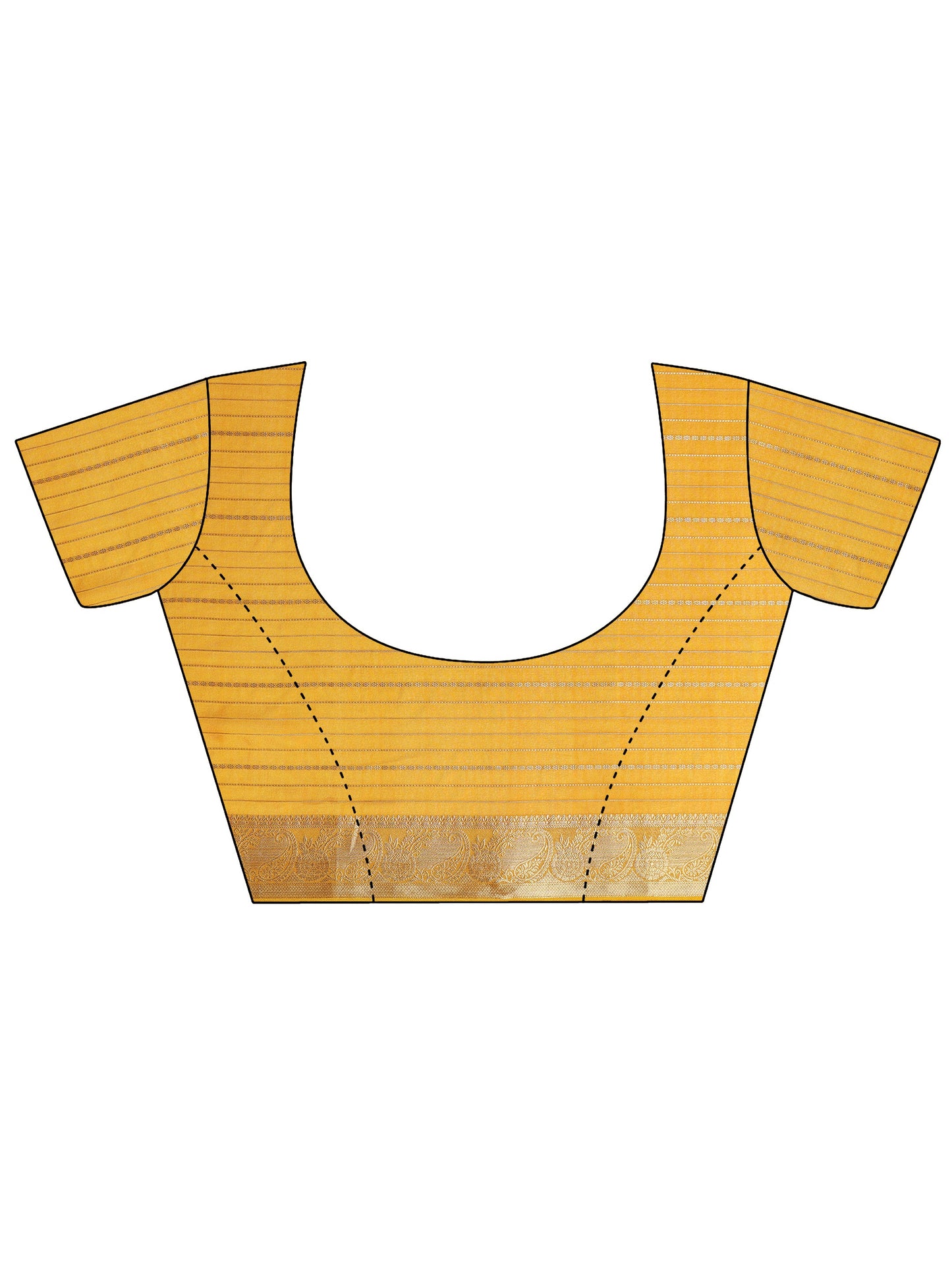 Multi Printed Crepe Saree With Unstitched Blouse Piece