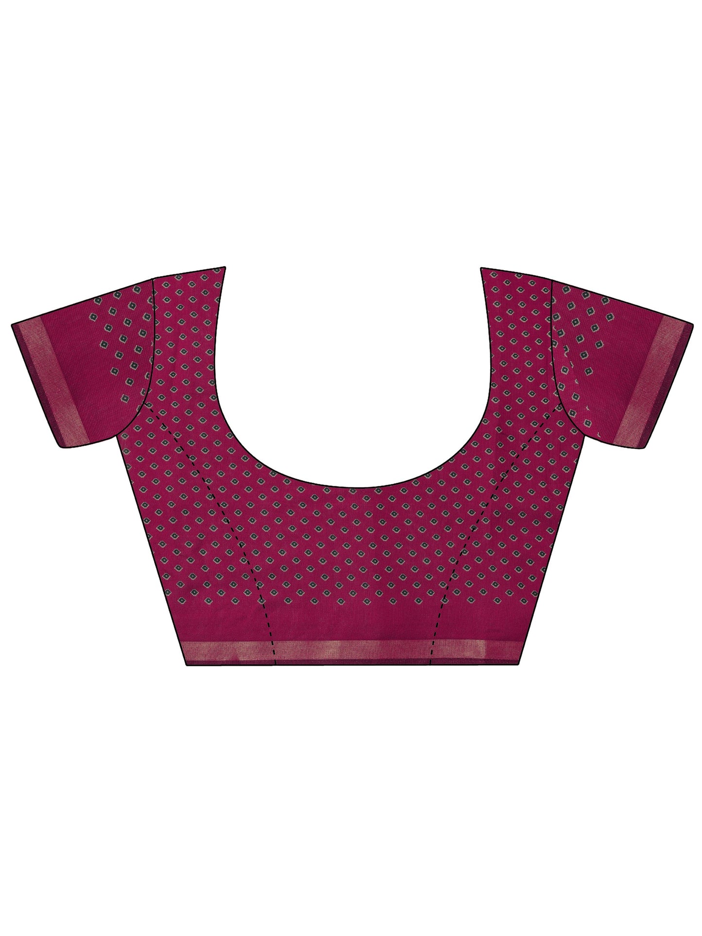 Teal Solid Cotton Saree With Unstitched Blouse Piece