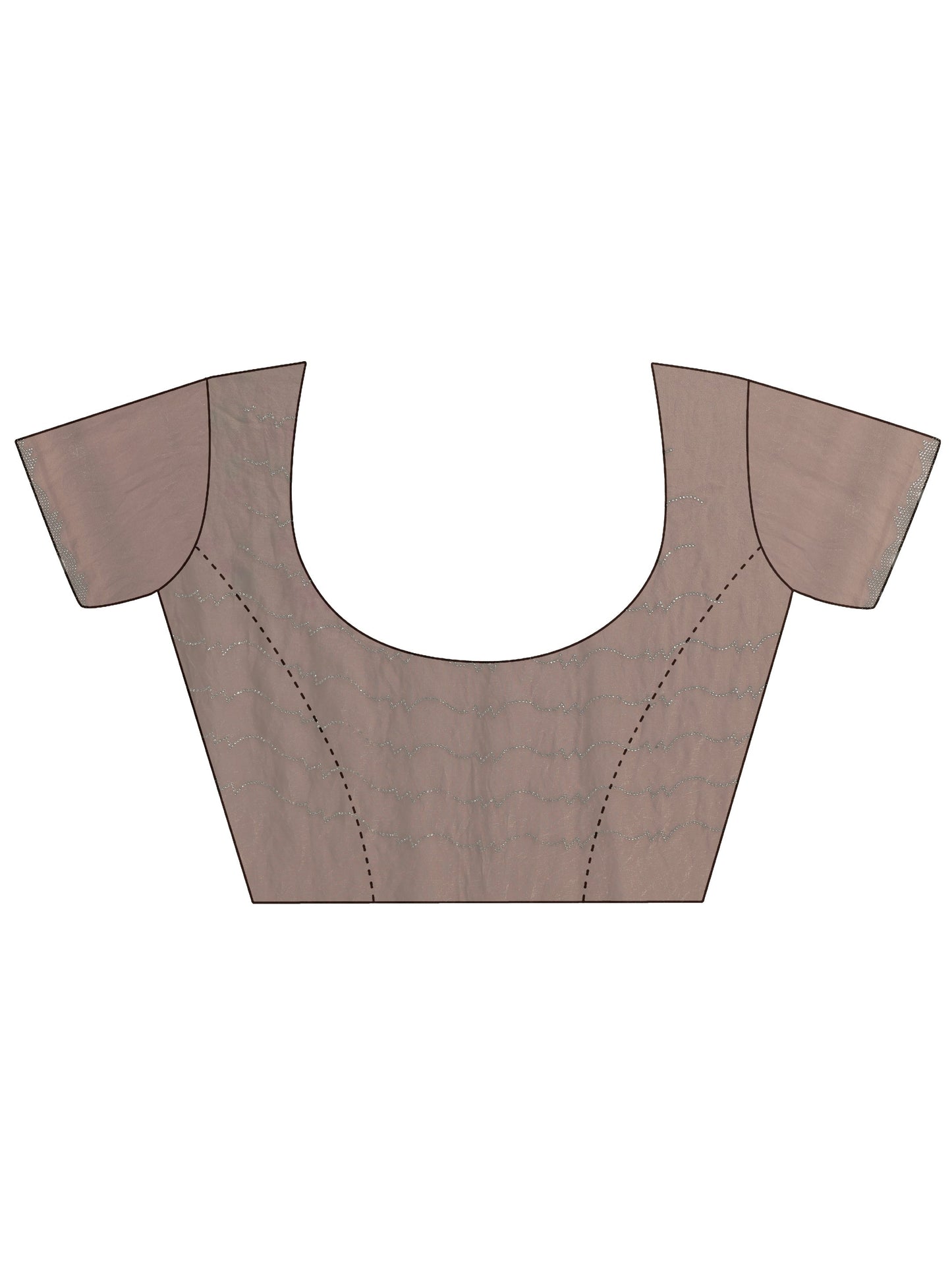 Brown Solid Jimmy Choo Satin Saree With Unstitched Blouse Piece