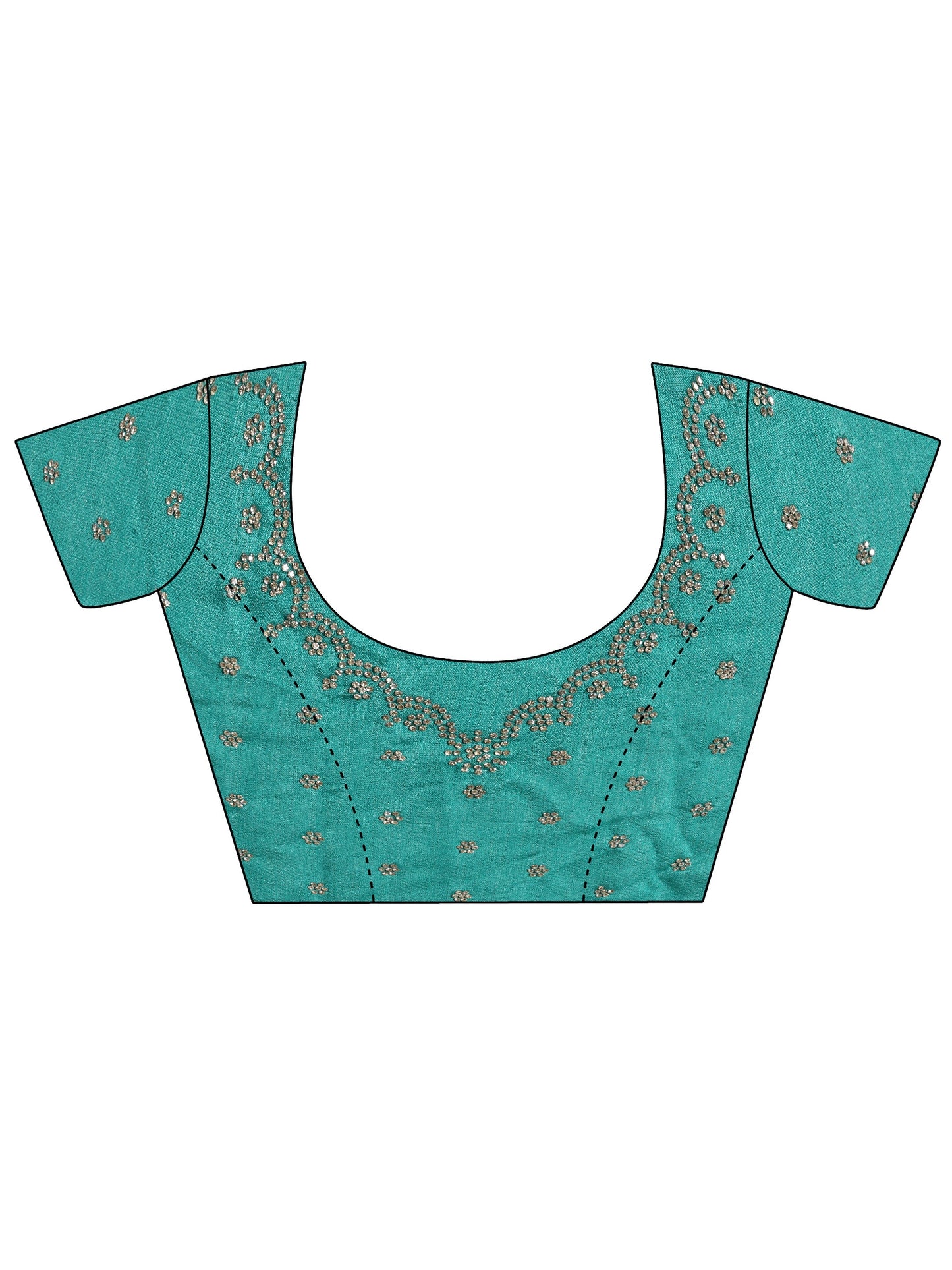 Magenta Solid Silk blend Saree With Unstitched Blouse Piece