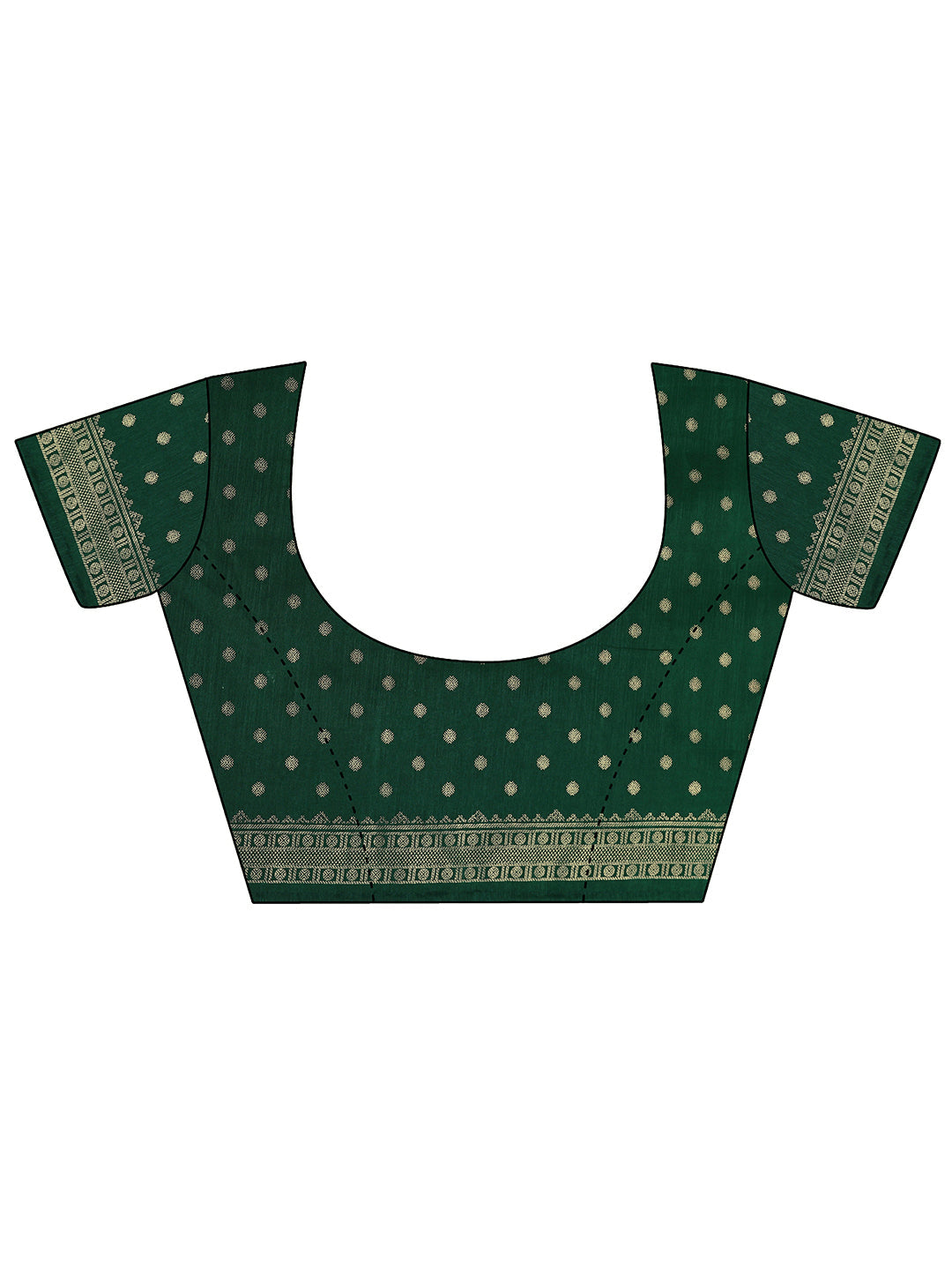 Red Embellished Silk Blend Saree With Unstitched Blouse Piece