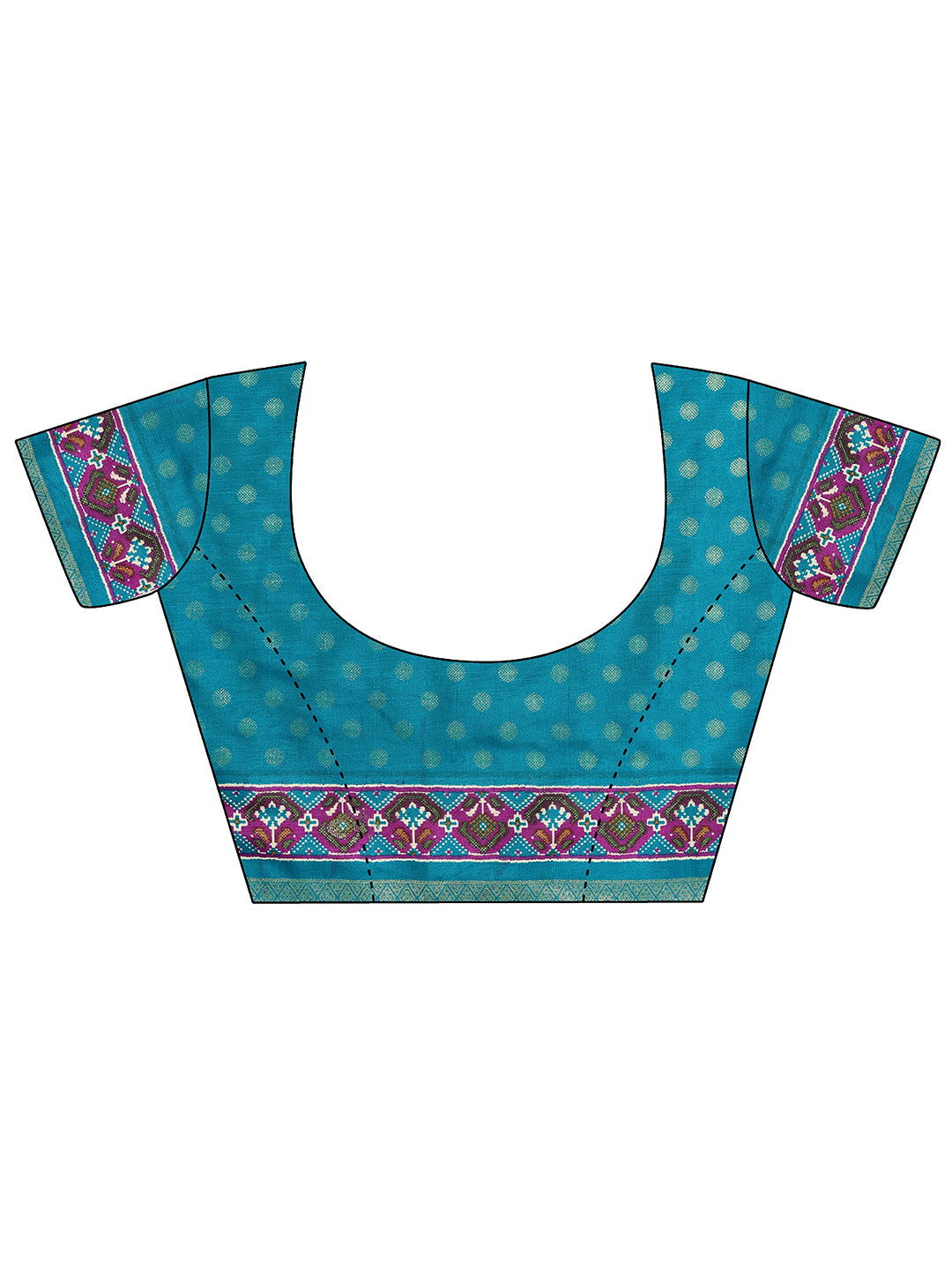 Maroon Embellished Silk Blend Saree With Unstitched Blouse Piece