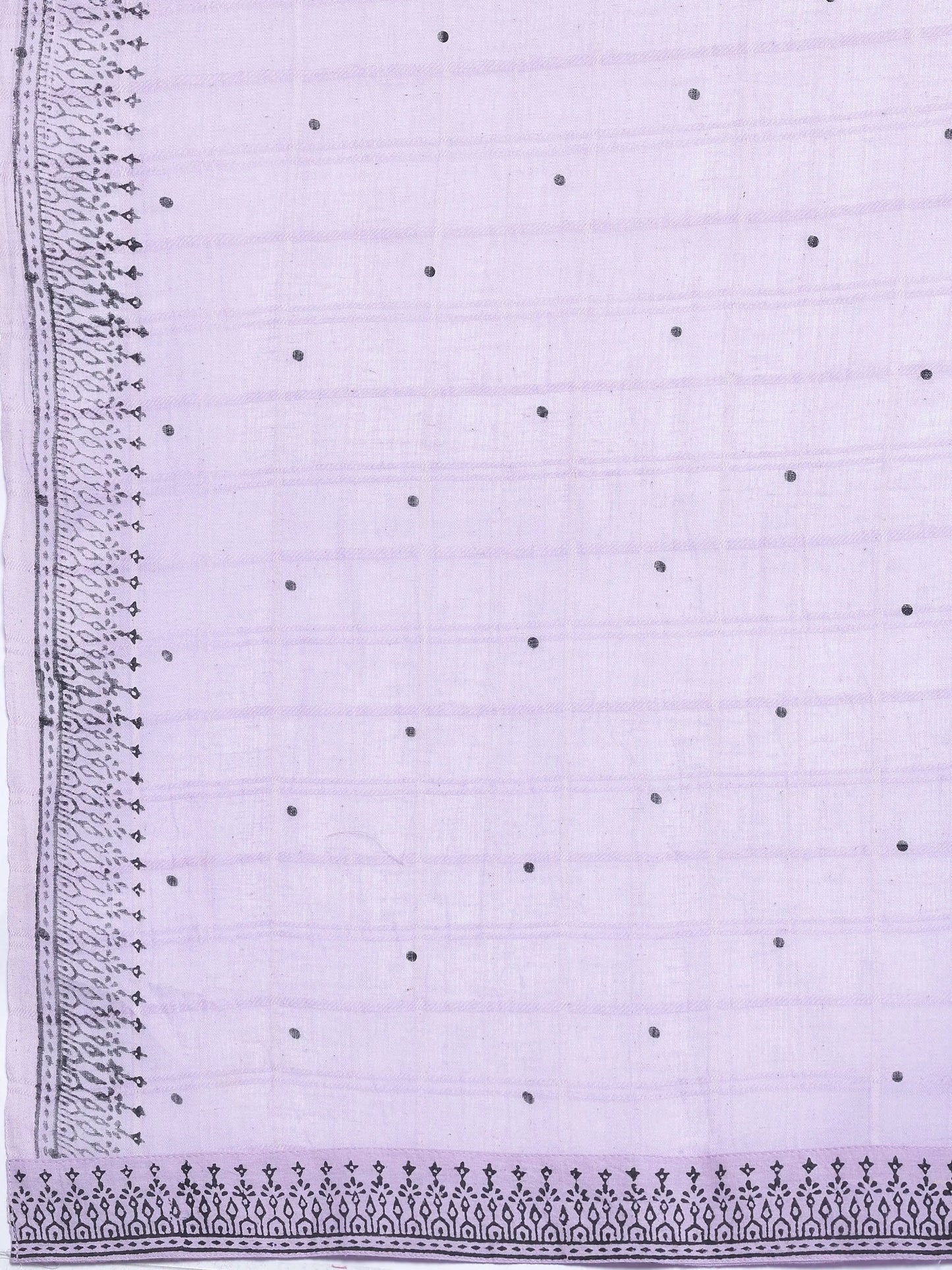 Lavender Woven Design Cotton Straight Suit With Dupatta