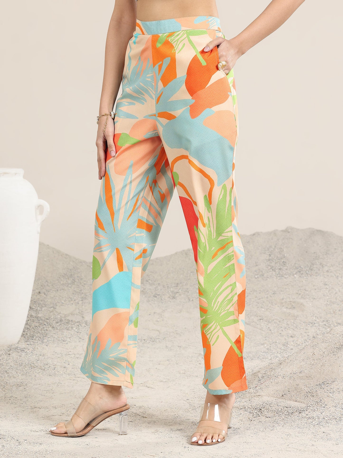 Multi Printed Poly Crepe Co-Ord sets