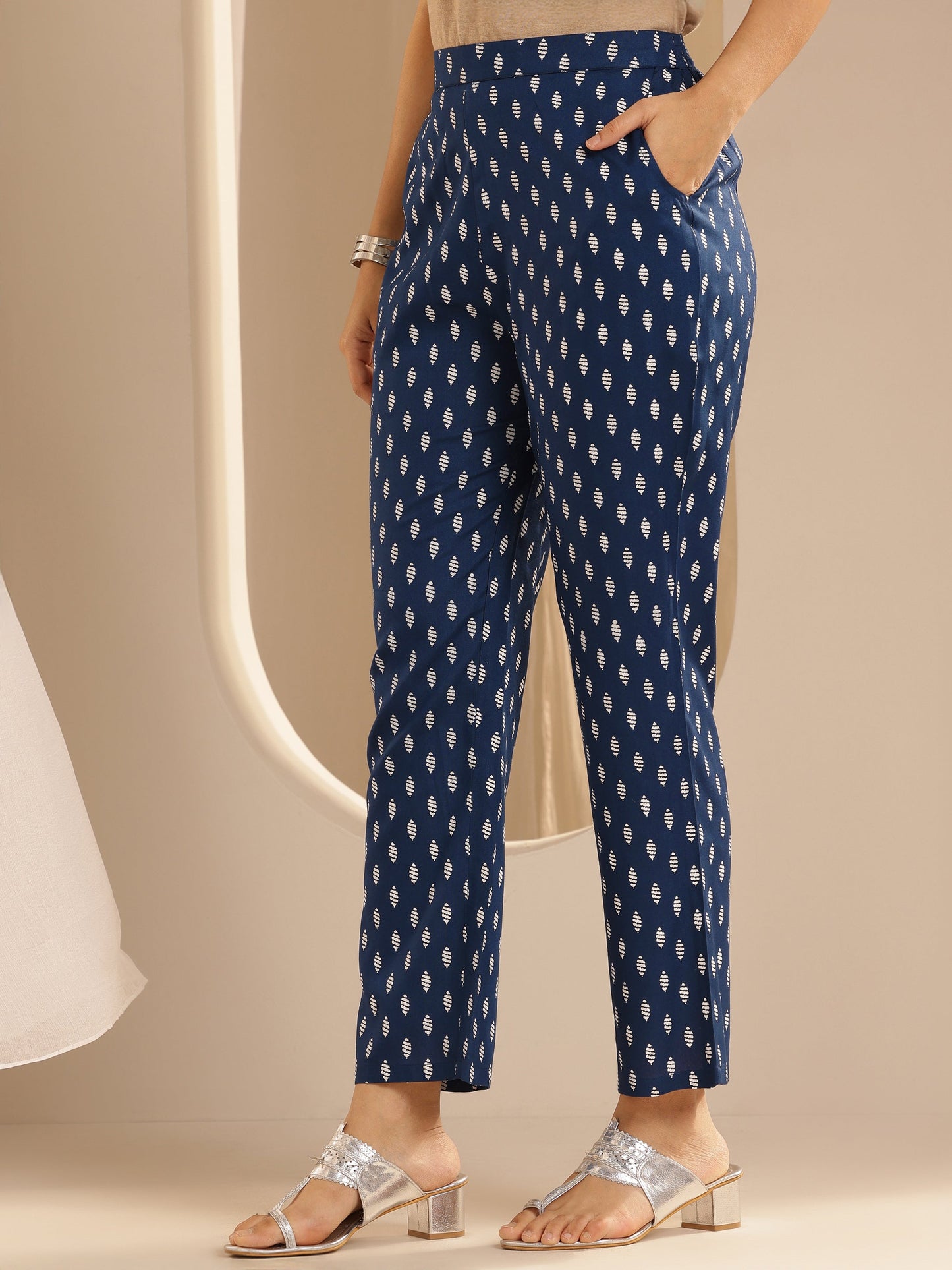 White Printed Rayon Straight Suit Set With Dupatta