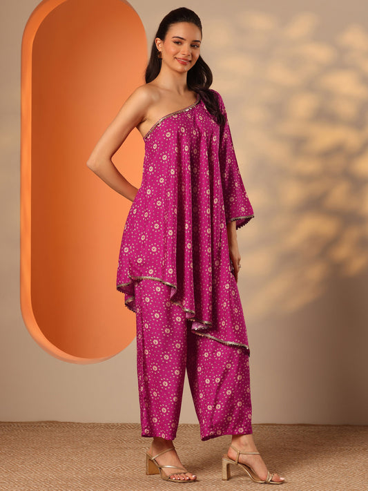 Pink Printed Rayon Co-Ord Sets