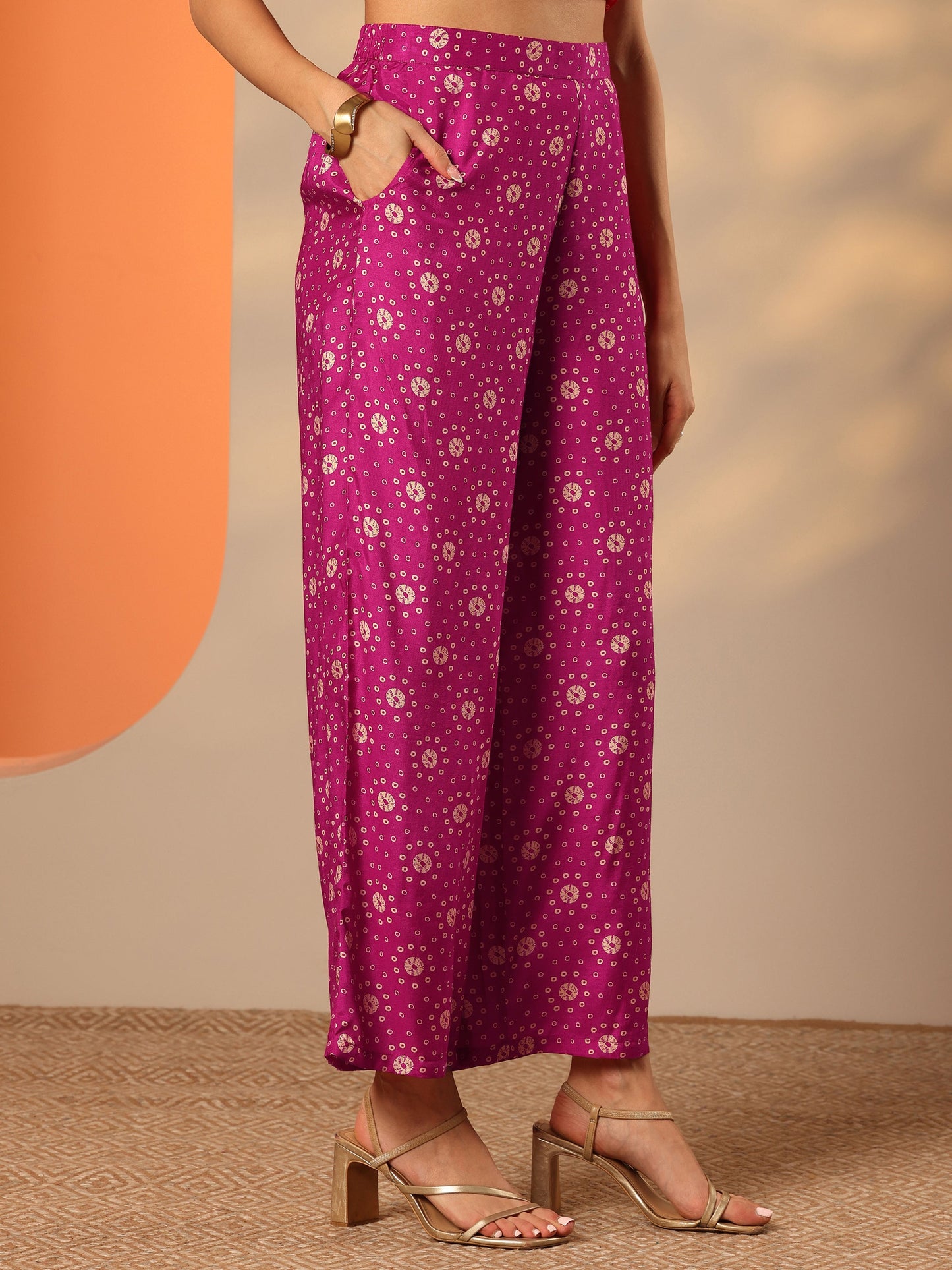 Pink Printed Rayon Co-Ord Sets