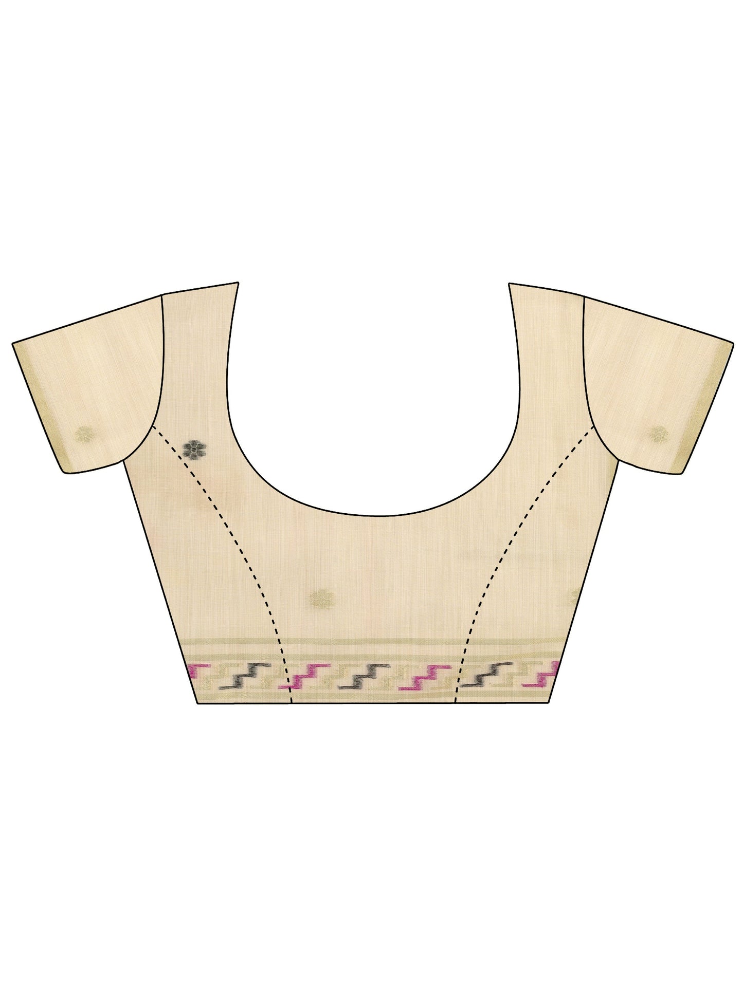 Beige Woven Design Silk Saree With Unstitched Blouse Piece