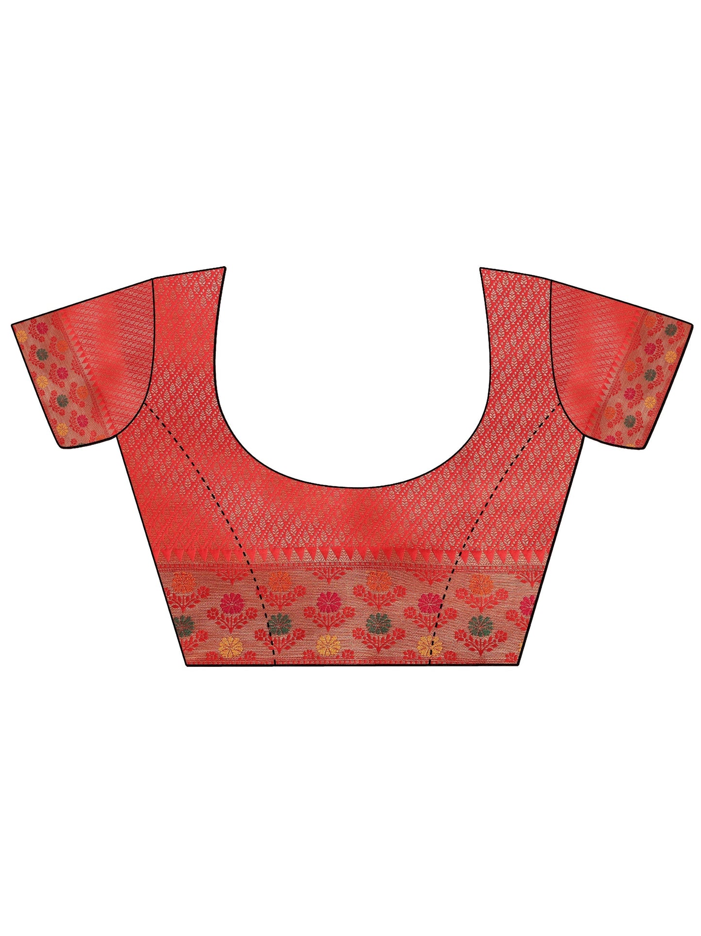 Yellow Woven Banarasi Silk Blend Saree With Unstitched Blouse Piece