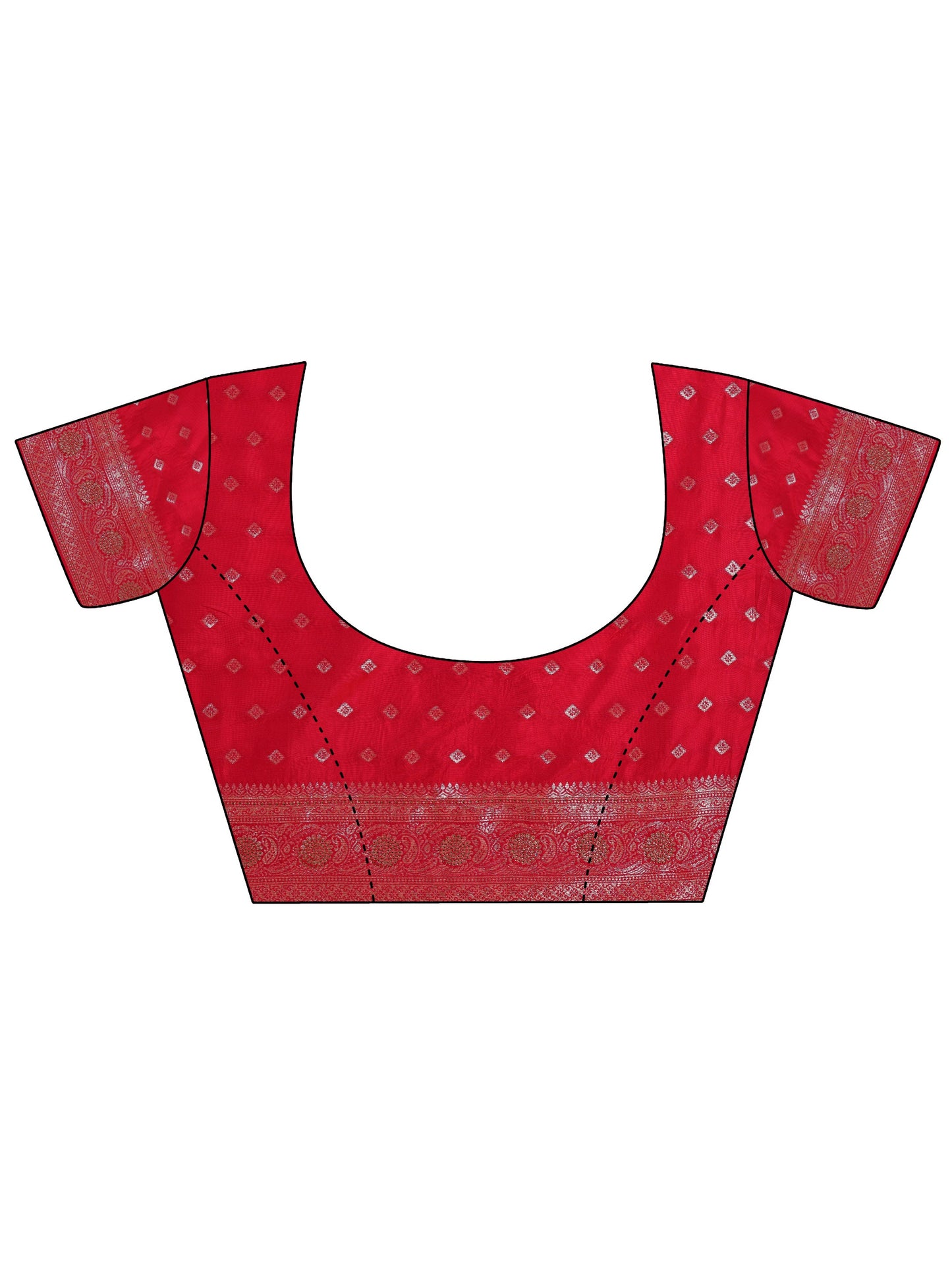 Pink Woven Design Banarasi Silk Blend Saree With Unstitched Blouse Piece