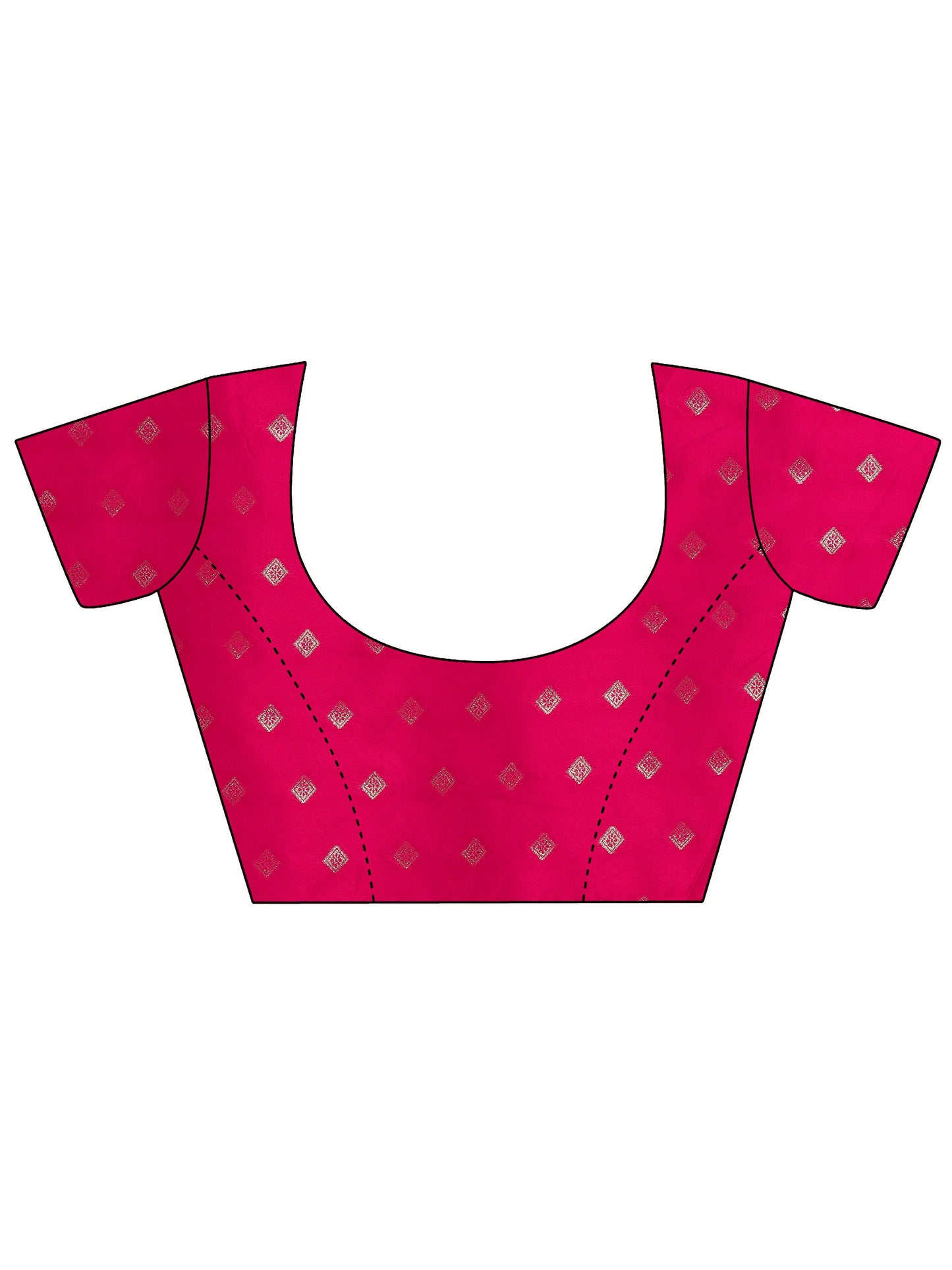 Pink Woven Design Banarasi Silk Blend Saree With Unstitched Blouse Piece