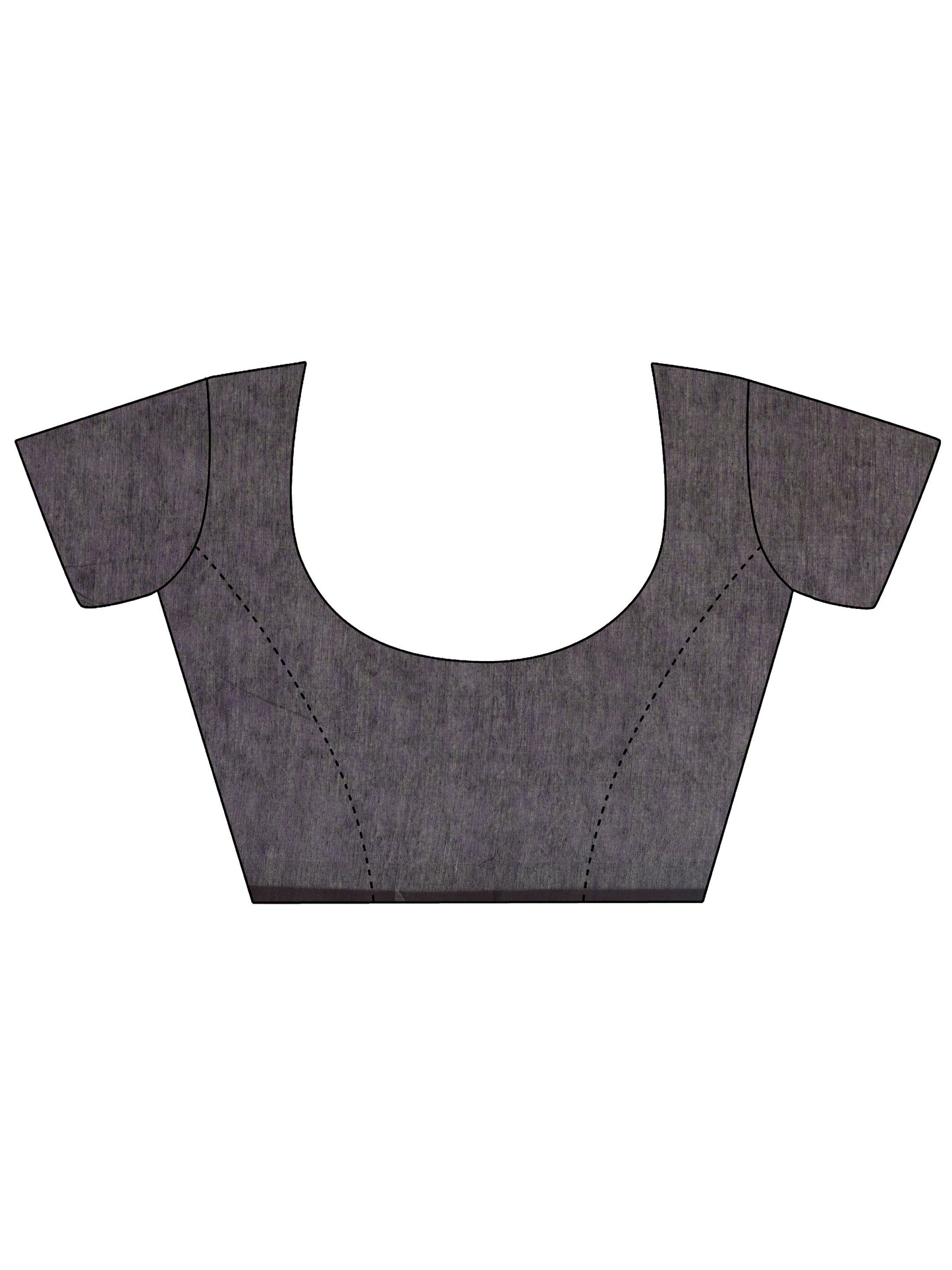 Rust Printed Silk Blend Saree With Unstitched Blouse Piece