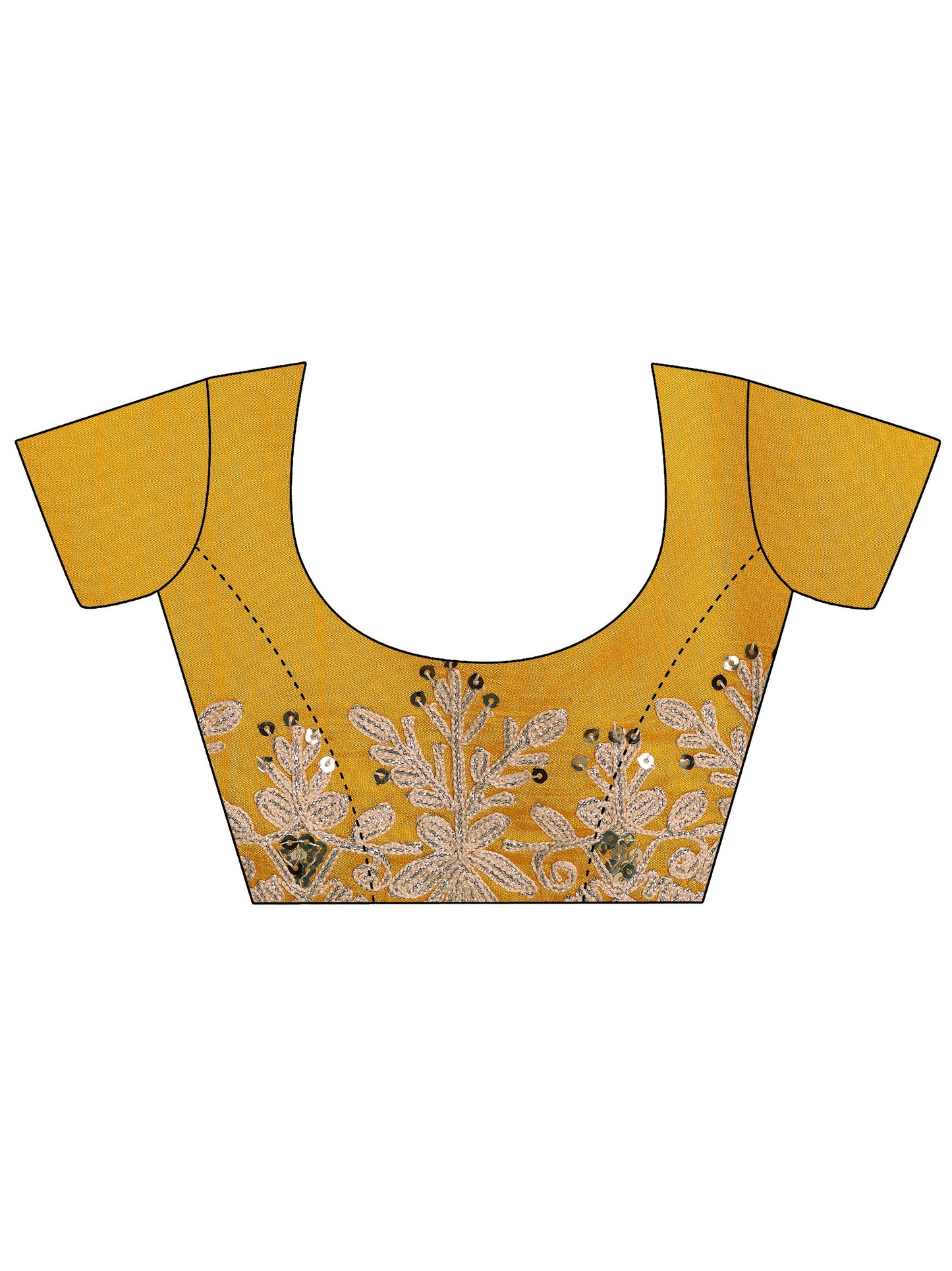 Olive Embroidered Jimmy Choo Organza Saree With Unstitched Blouse Piece