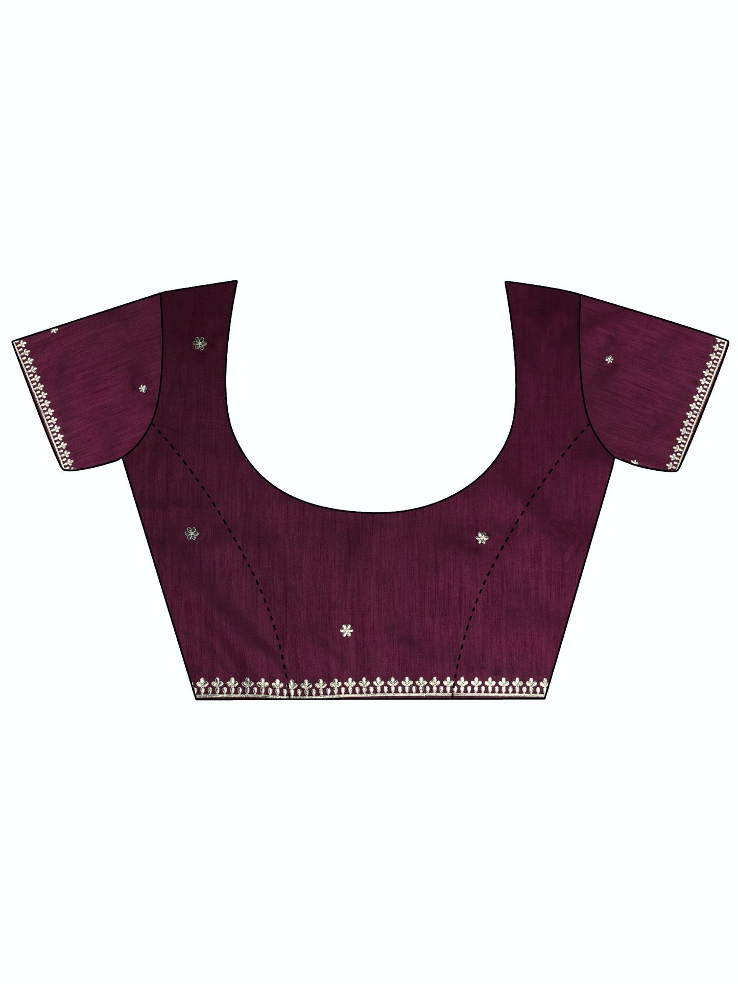 Mauve Bandhani Printed Nylon Saree With Unstitched Blouse Piece