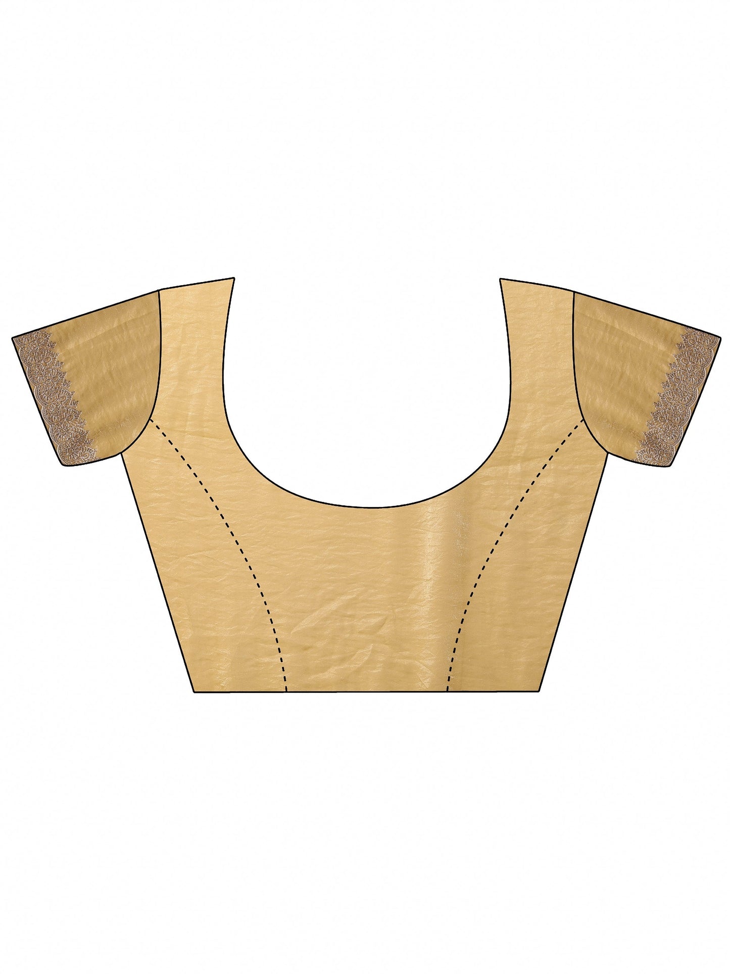 Mustard Embroidered Organza Saree With Unstitched Blouse Piece