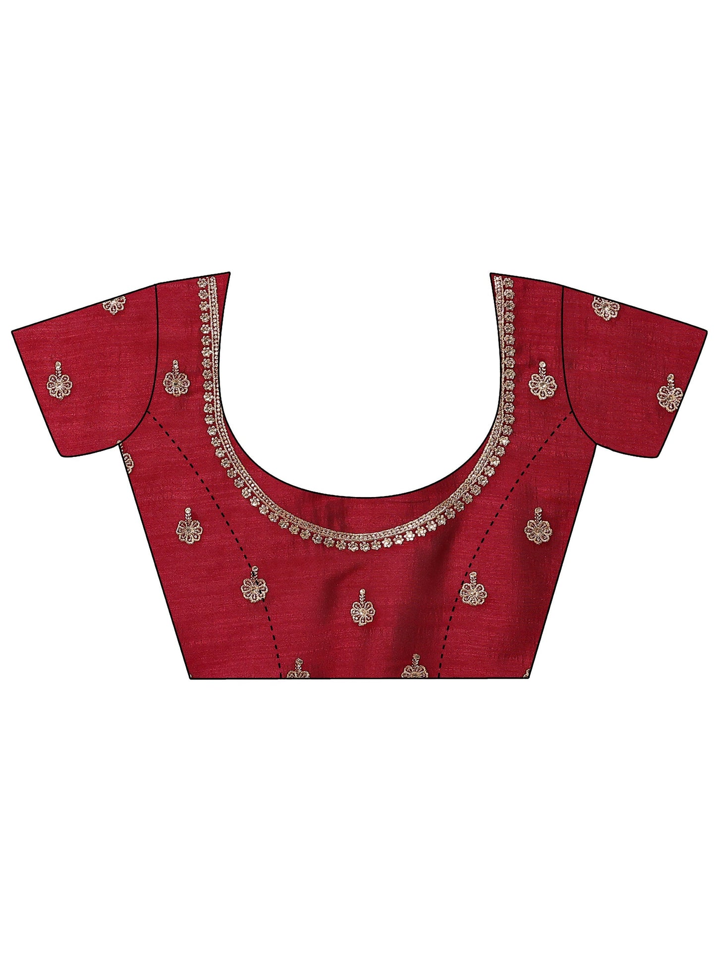 Teal Solid Silk Blend Saree With Unstitched Blouse Piece