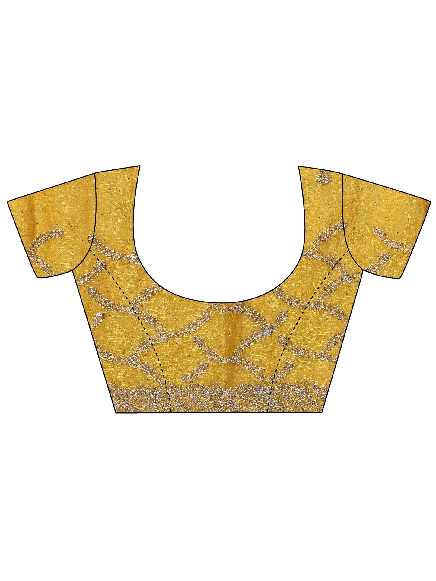 Purple Embellished Silk Blend Saree With Unstitched Blouse Piece