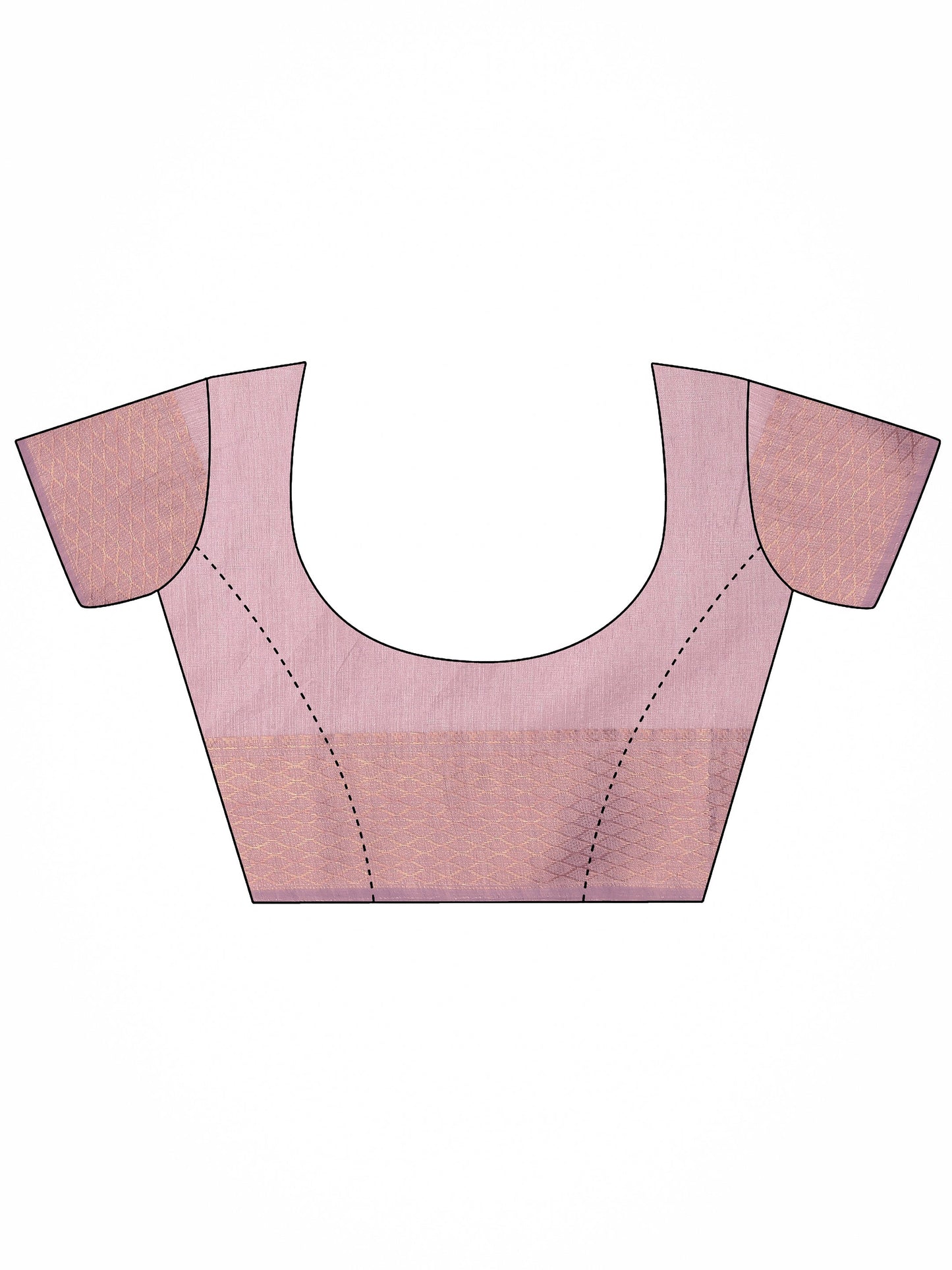 Lavender Embroidered Silk Blend Saree With Unstitched Blouse Piece