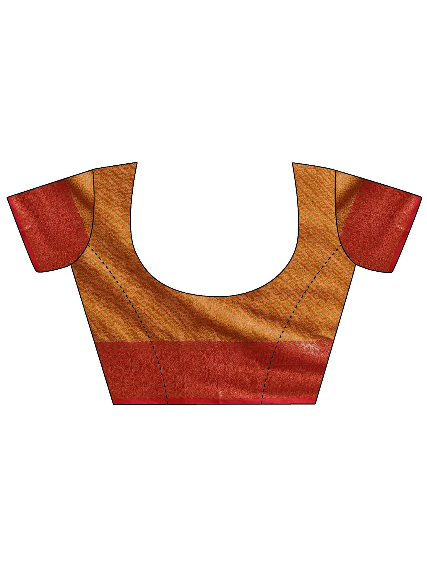 Mustard Woven Design Banarasi Silk Blend Saree With Unstitched Blouse Piece