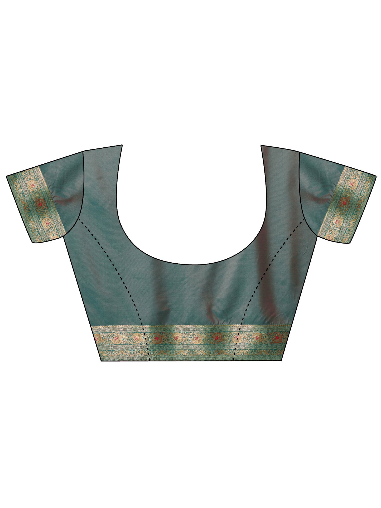 Pink Woven Design Banarasi Silk Blend Saree With Unstitched Blouse Piece