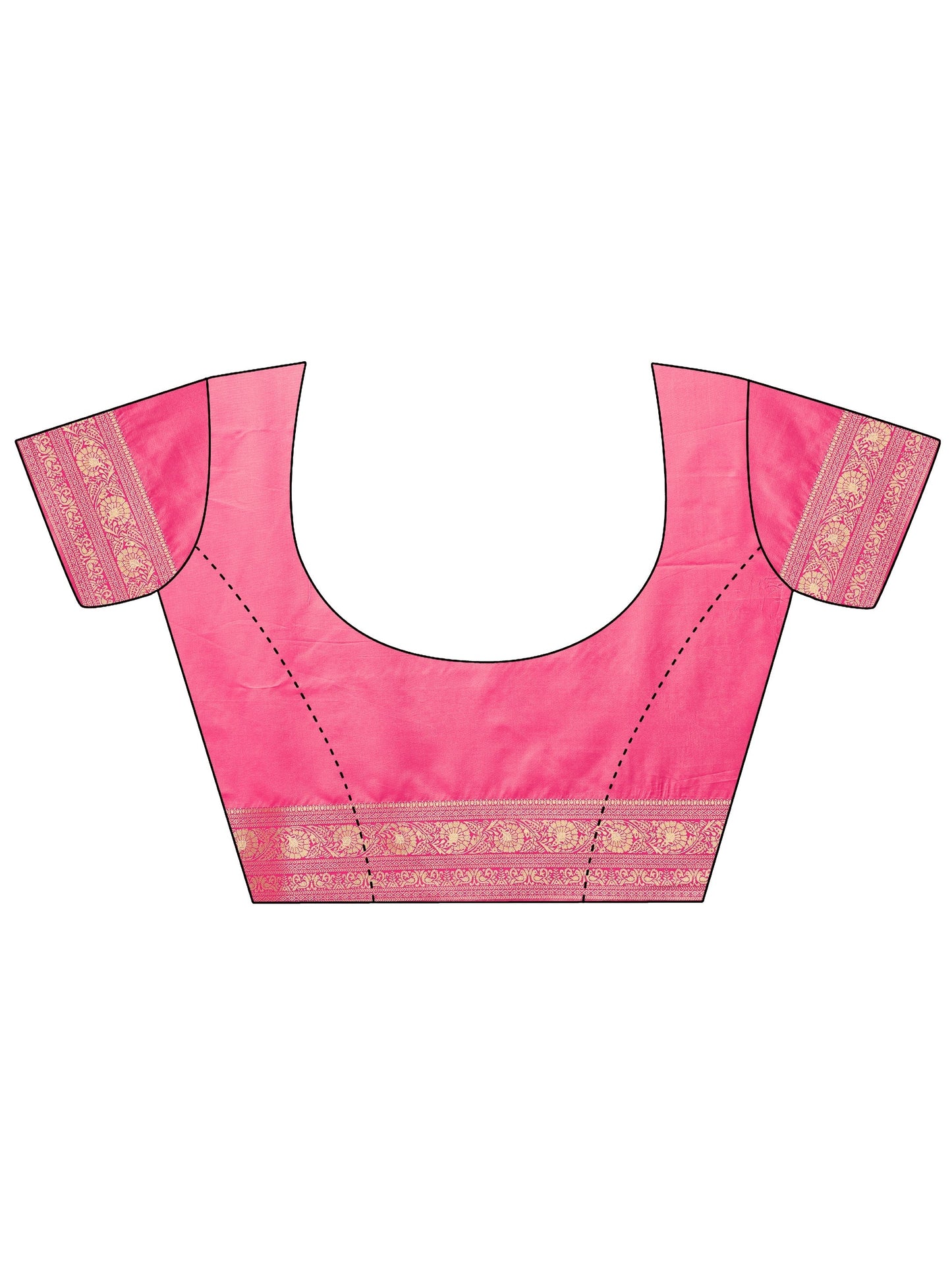 Off White Woven Design Banarasi Silk Blend Saree With Unstitched Blouse Piece