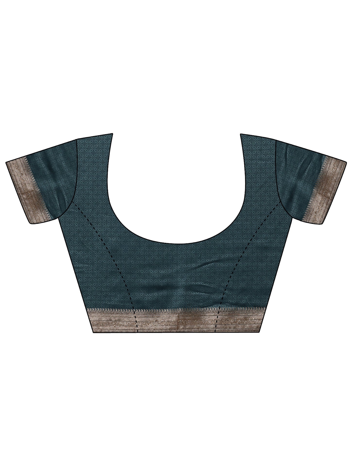 Blue Woven Design Banarasi Silk Blend Saree With Unstitched Blouse Piece