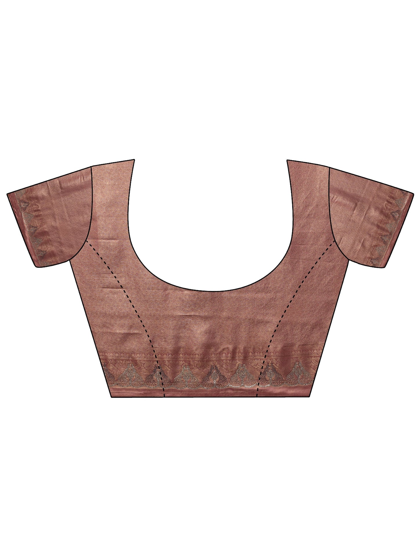 Pink Woven Design Banarasi Silk Blend Saree With Unstitched Blouse Piece