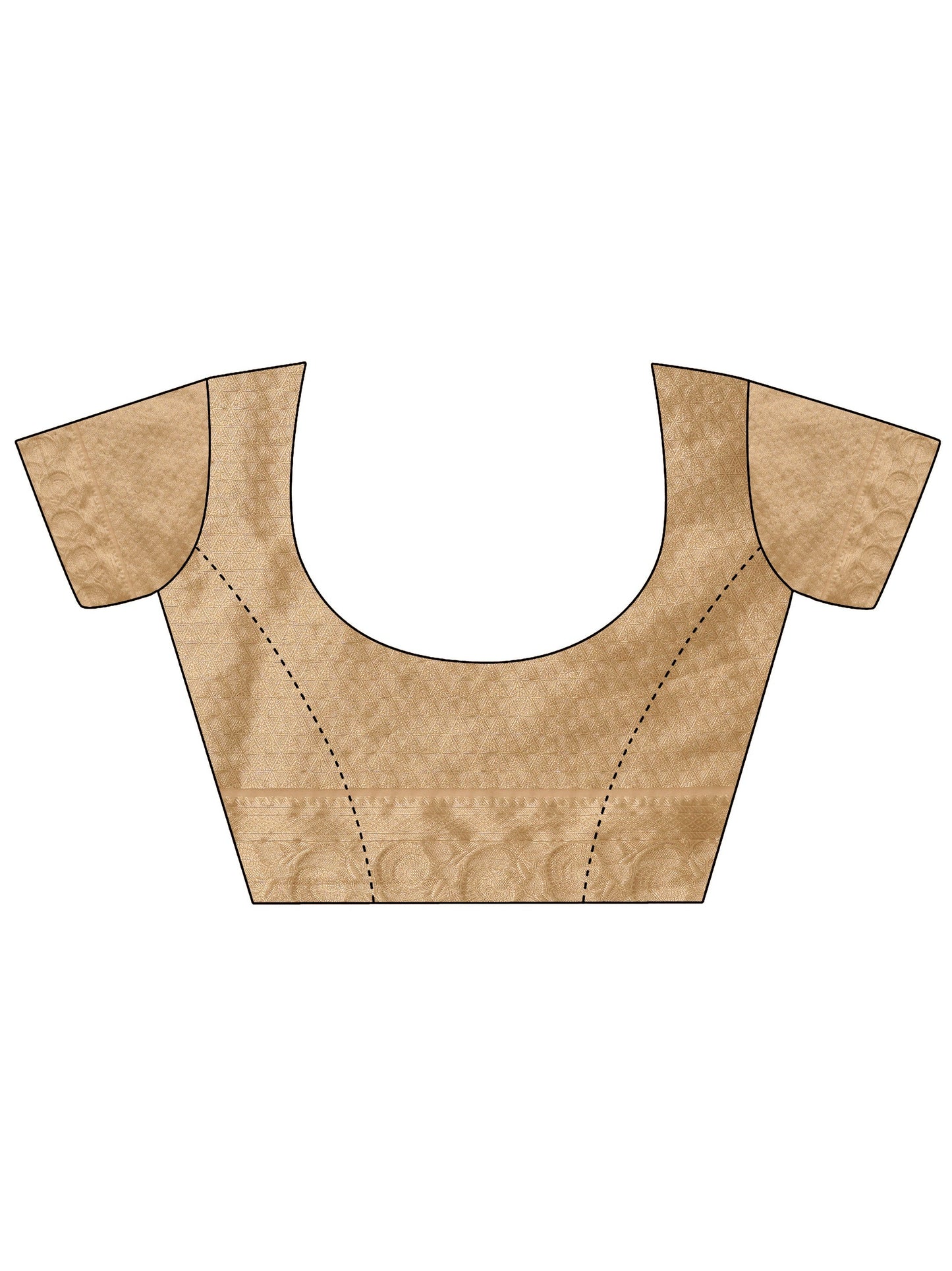 Gold Woven Design Banarasi Silk Blend Saree With Unstitched Blouse Piece