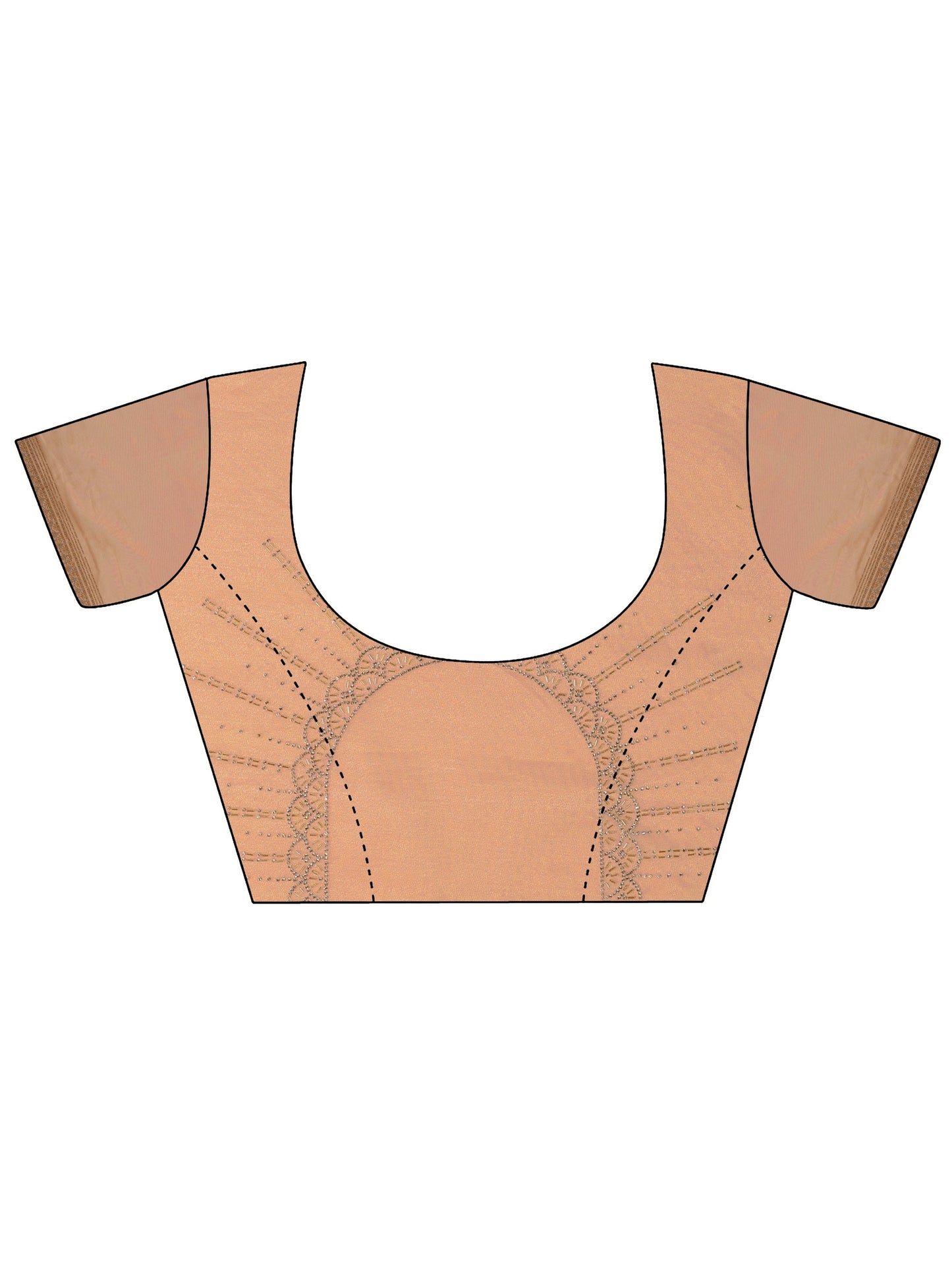 Rust Embellished Nylon Sarees With Unstitched Blouse Piece