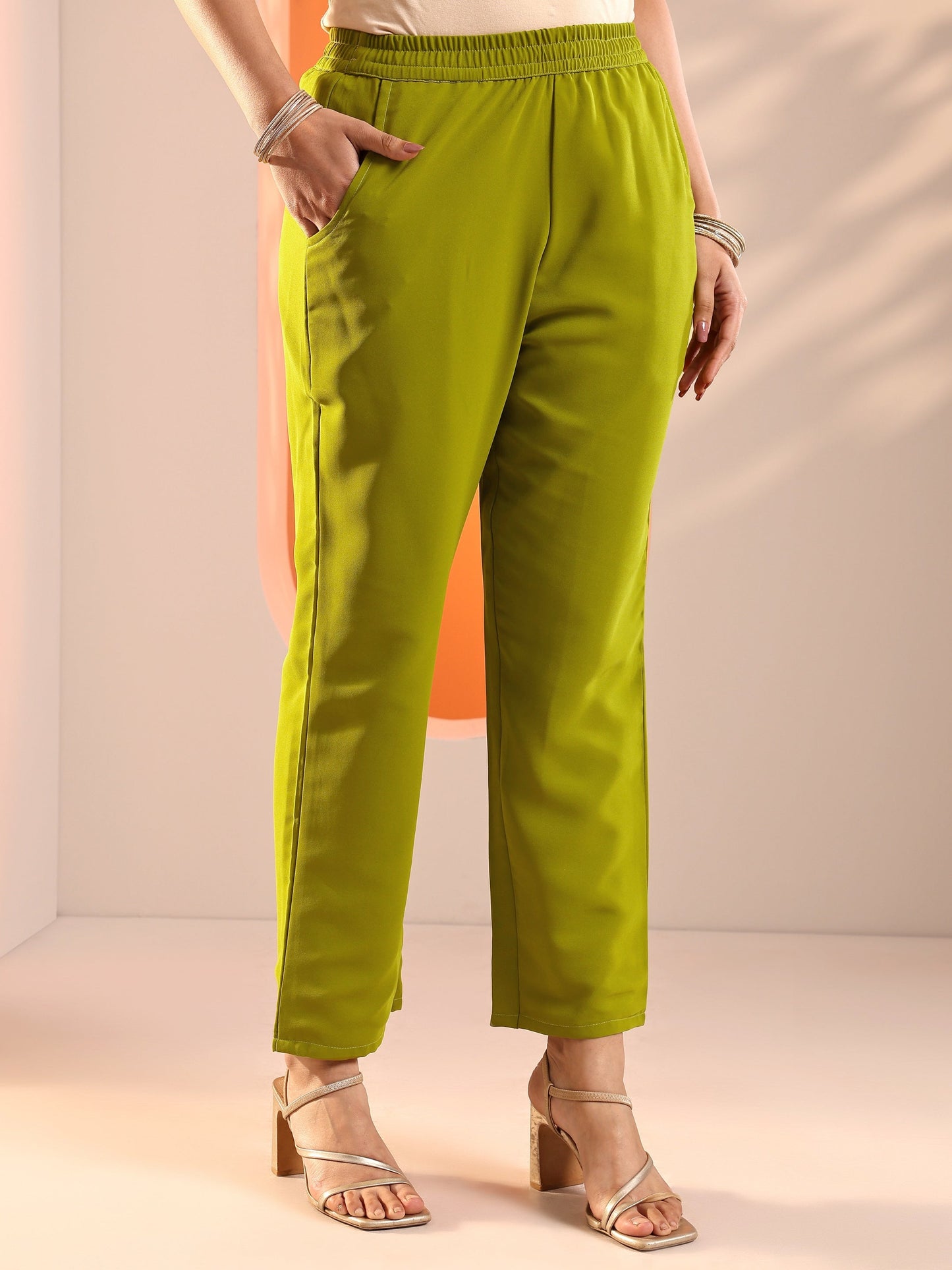 Green Embellished Georgette Straight Suit Set With Dupatta