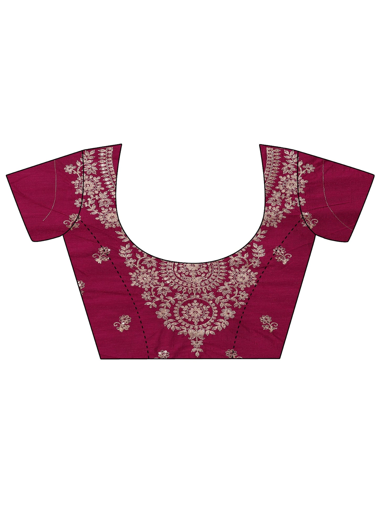 Pink Bandhani Printed Silk Blend Saree With Unstitched Blouse Piece