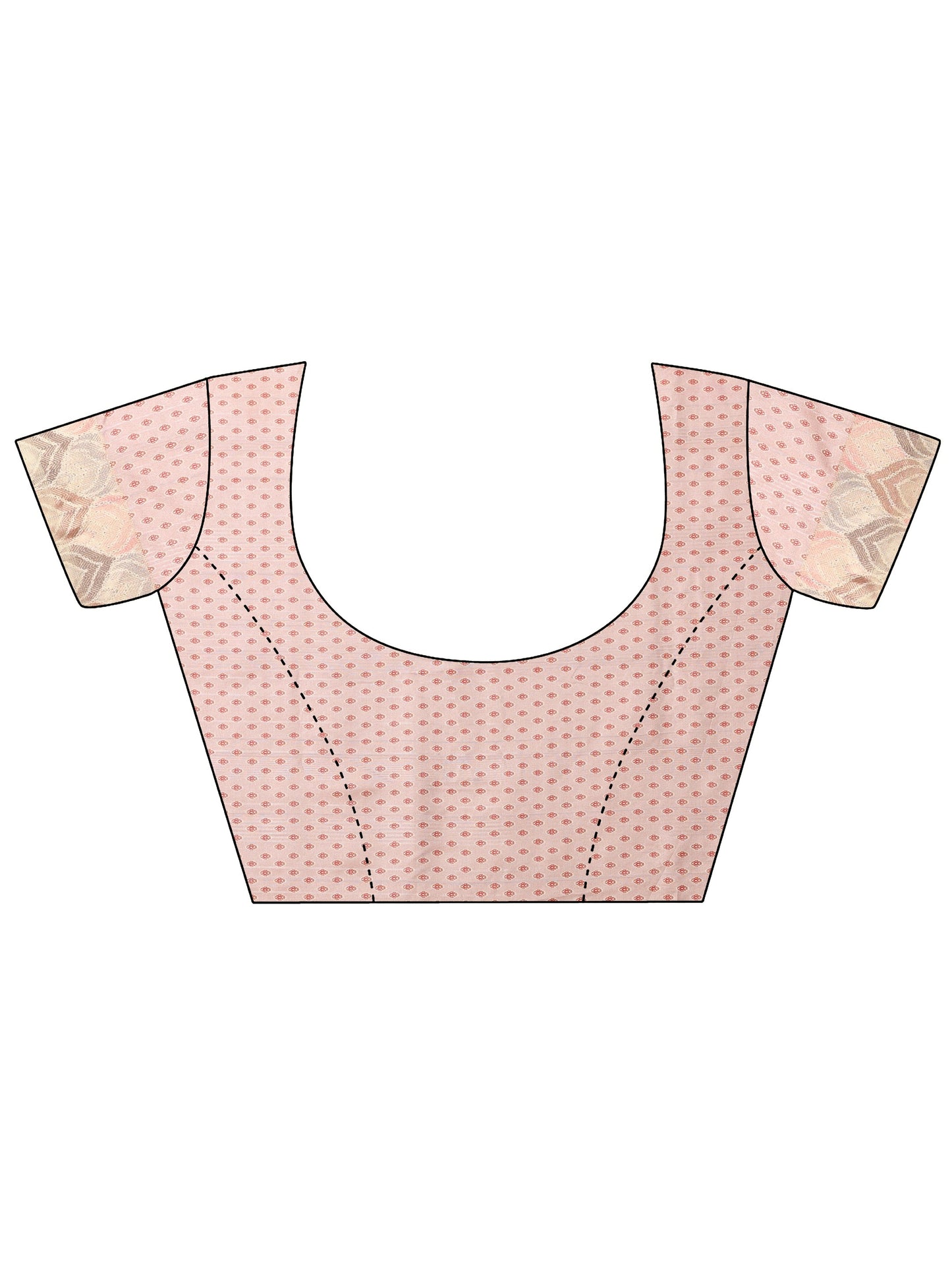 Beige Woven Design Silk Blend Saree With Unstitched Blouse Piece