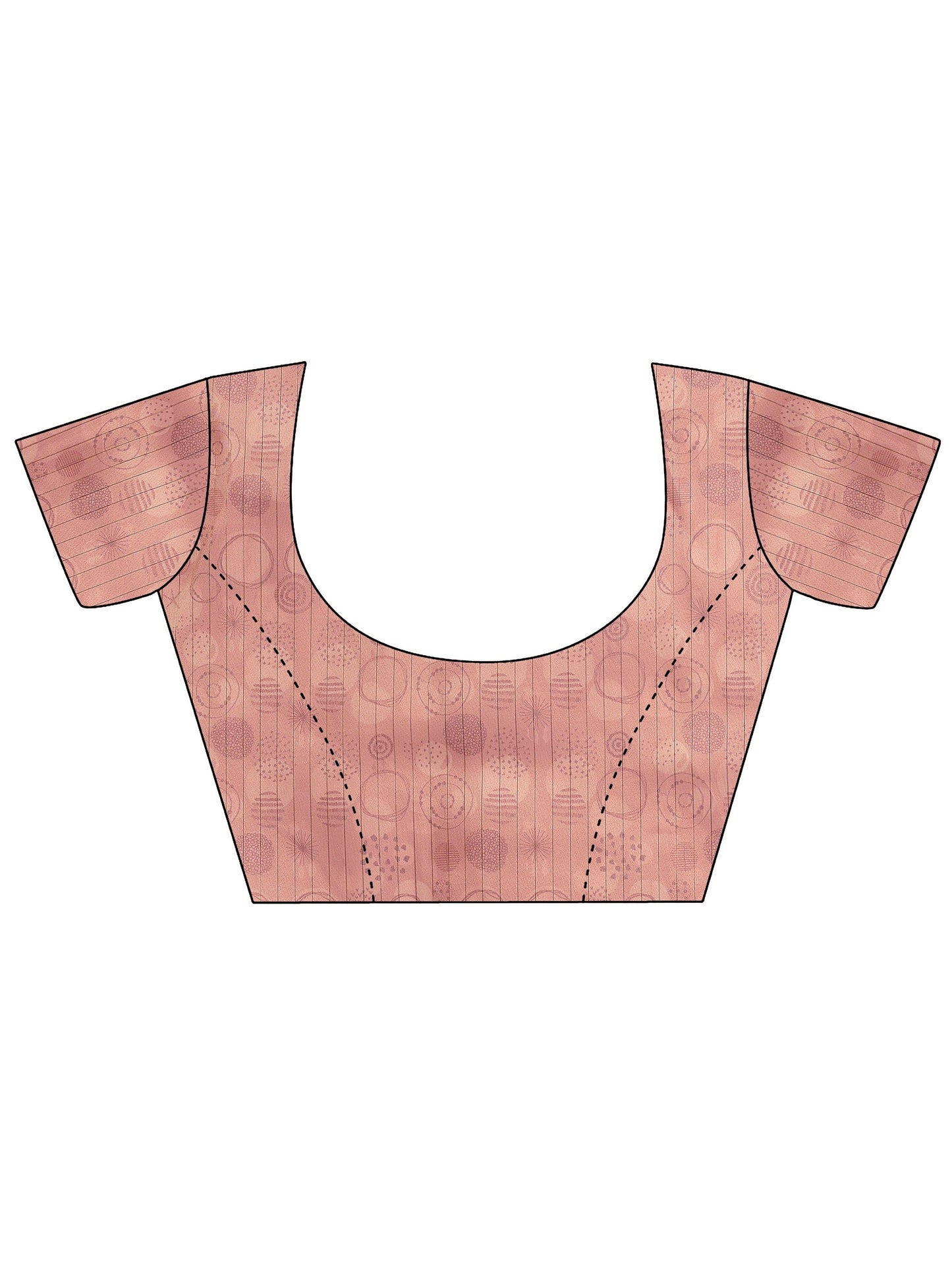 Pink Embellished Nylon Saree With Unstitched Blouse Piece