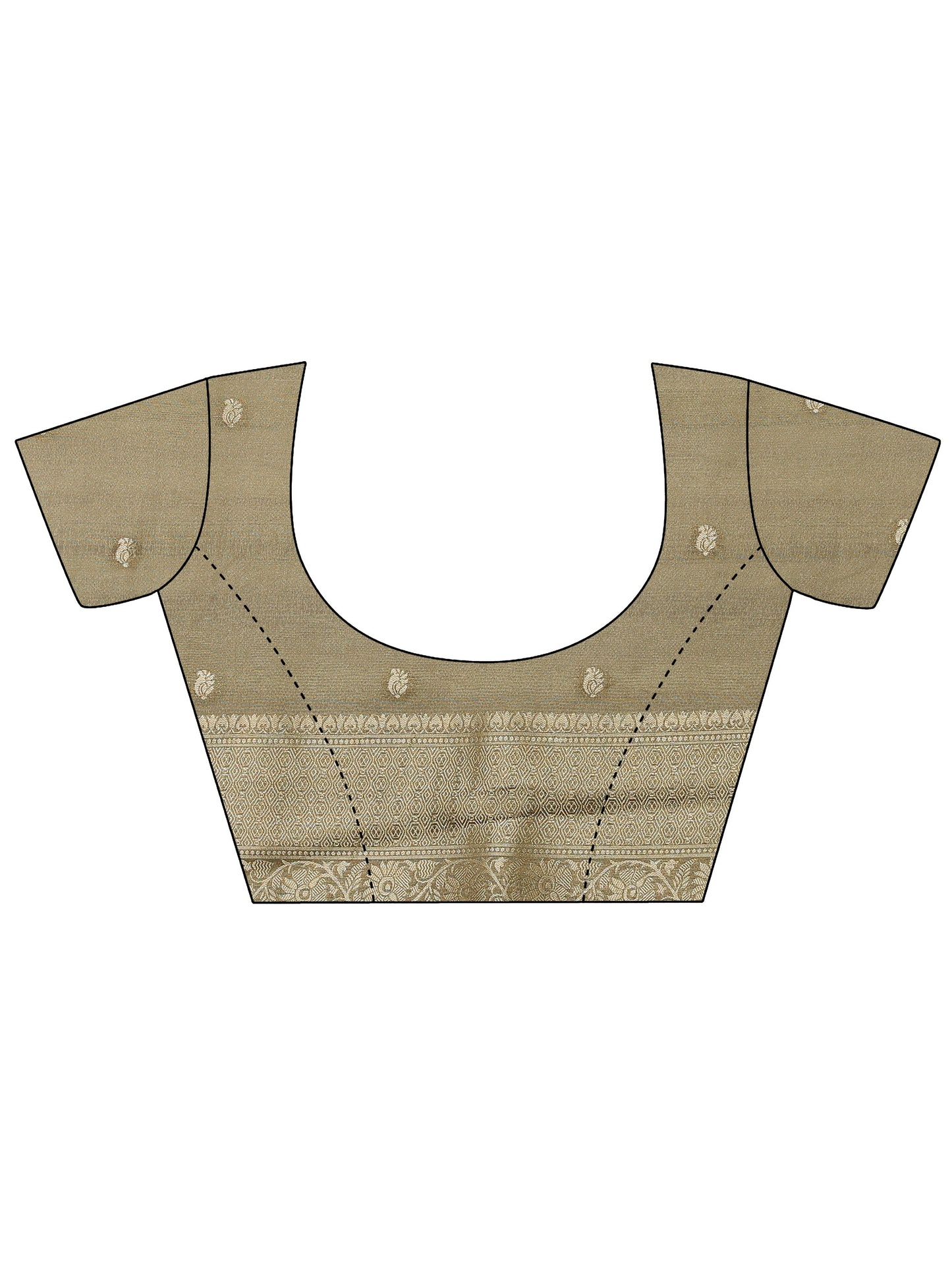 Green Woven Design Silk Blend Saree With Unstitched Blouse Piece