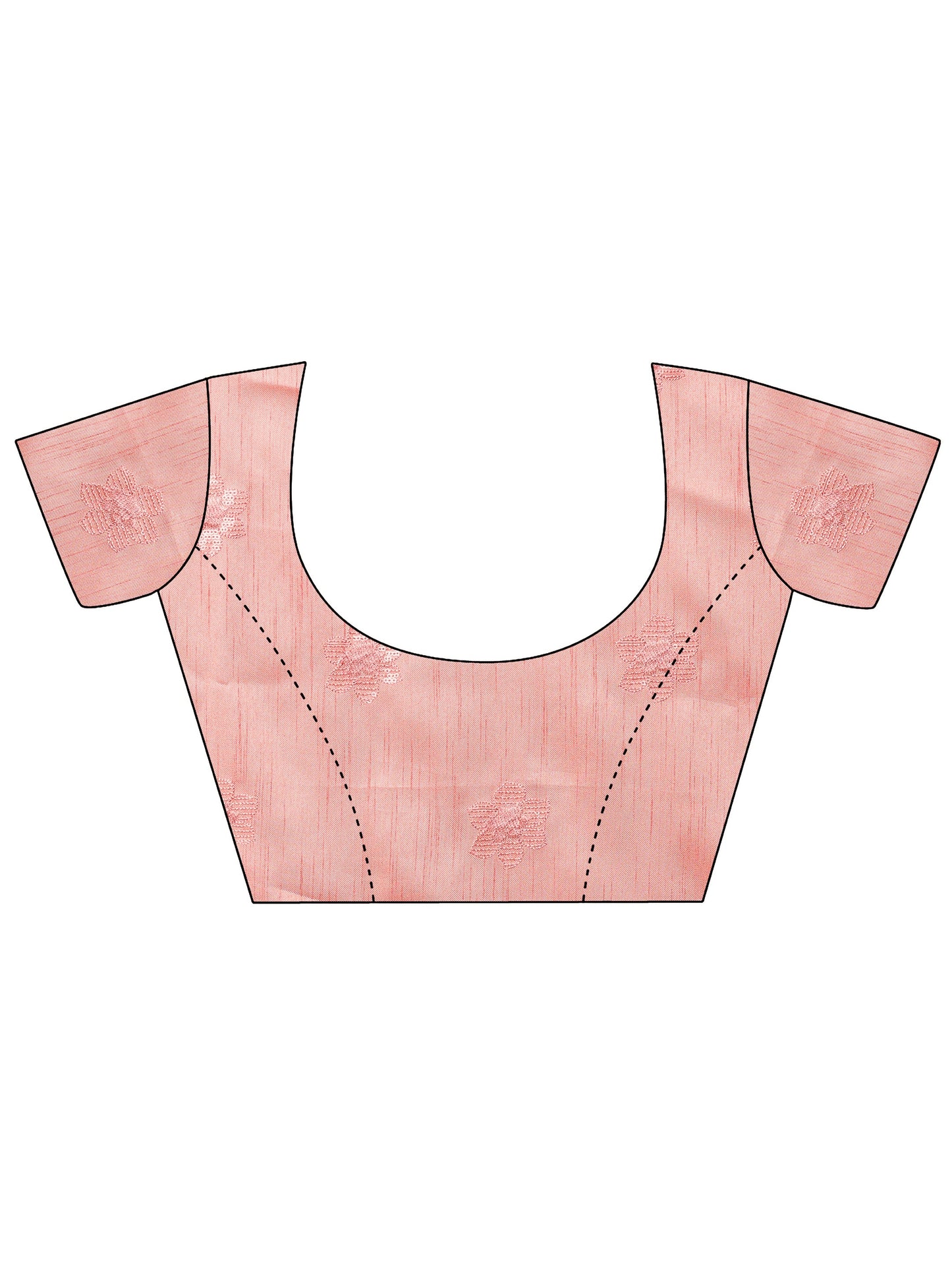 Pink Embroidered Organza Saree With Unstitched Blouse Piece