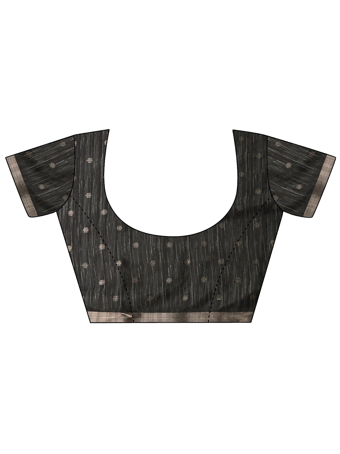 Beige Printed Silk Blend Sarees With Unstitched Blouse Piece