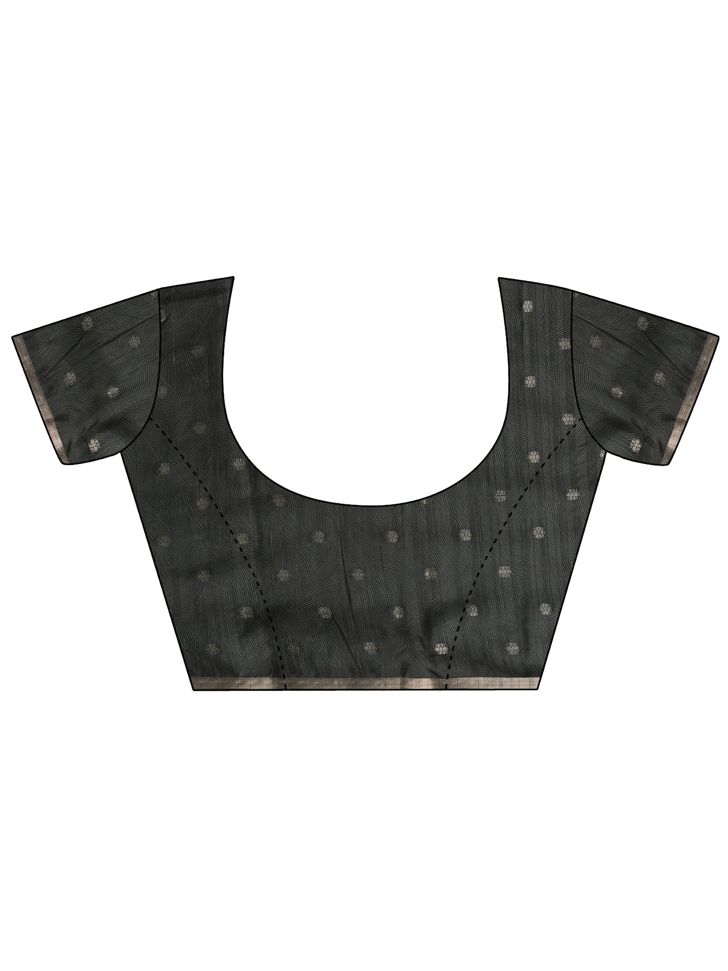 Beige Printed Silk Blend Sarees With Unstitched Blouse Piece