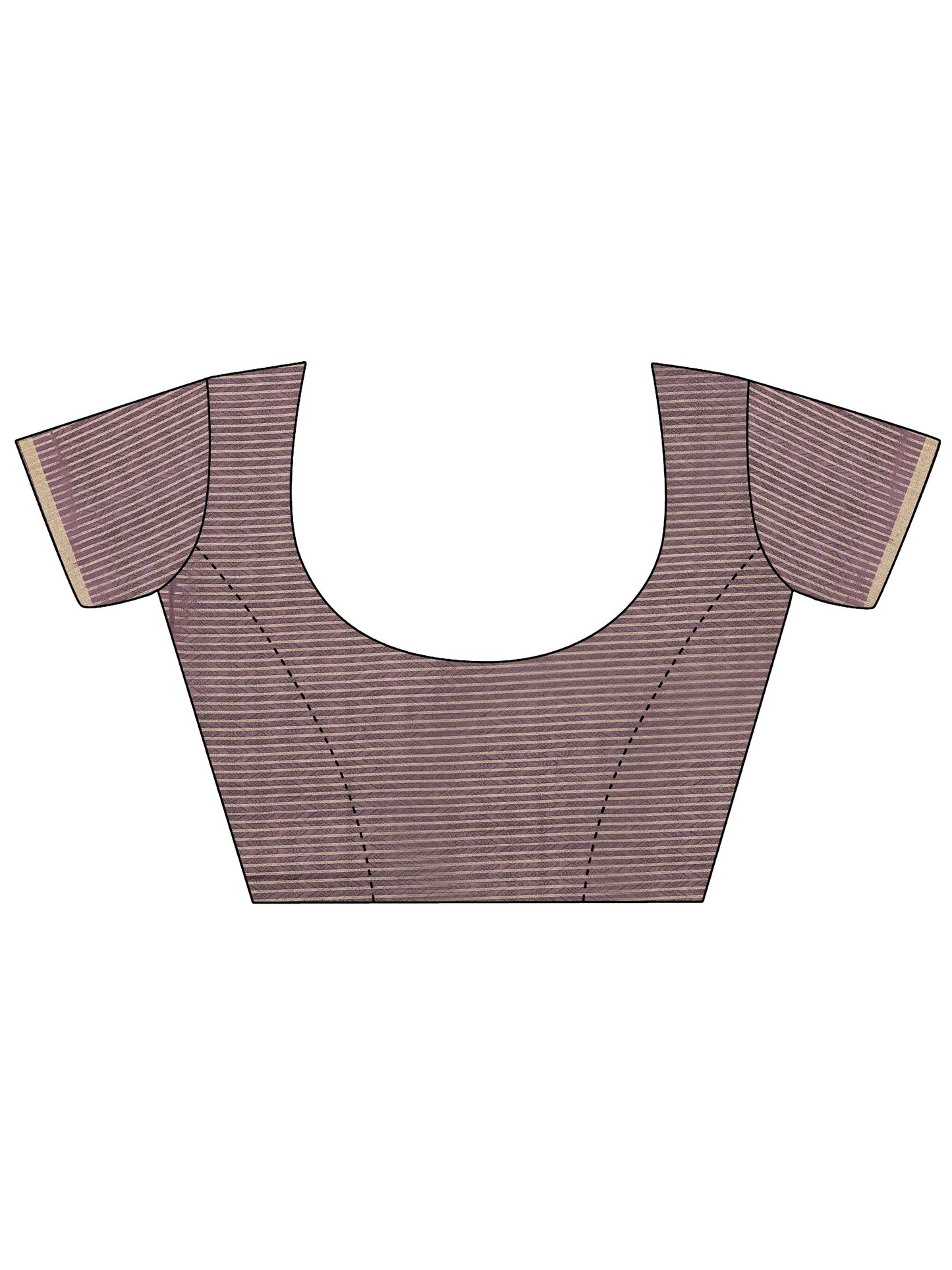 Purple Woven Design Silk Blend Saree With Unstitched Blouse Piece