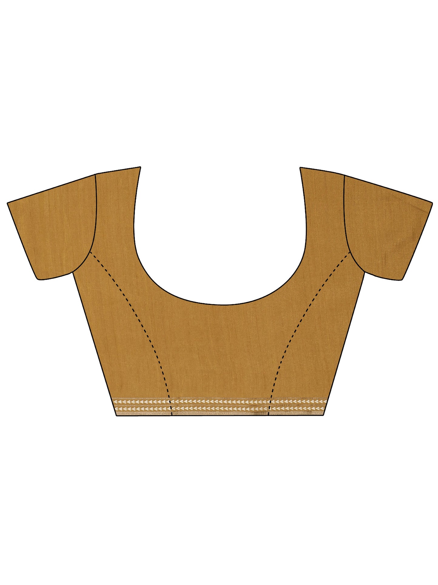 Mustard Printed Silk Blend Saree With Unstitched Blouse Piece