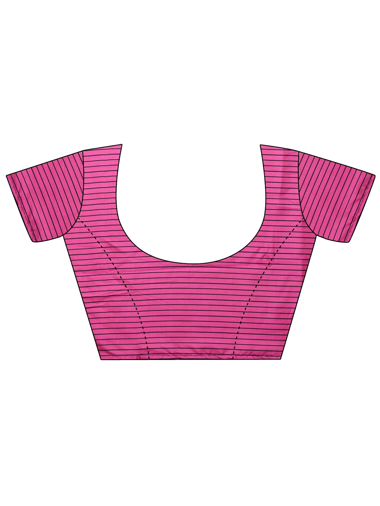 Black Printed Silk Blend Saree With Unstitched Blouse Piece