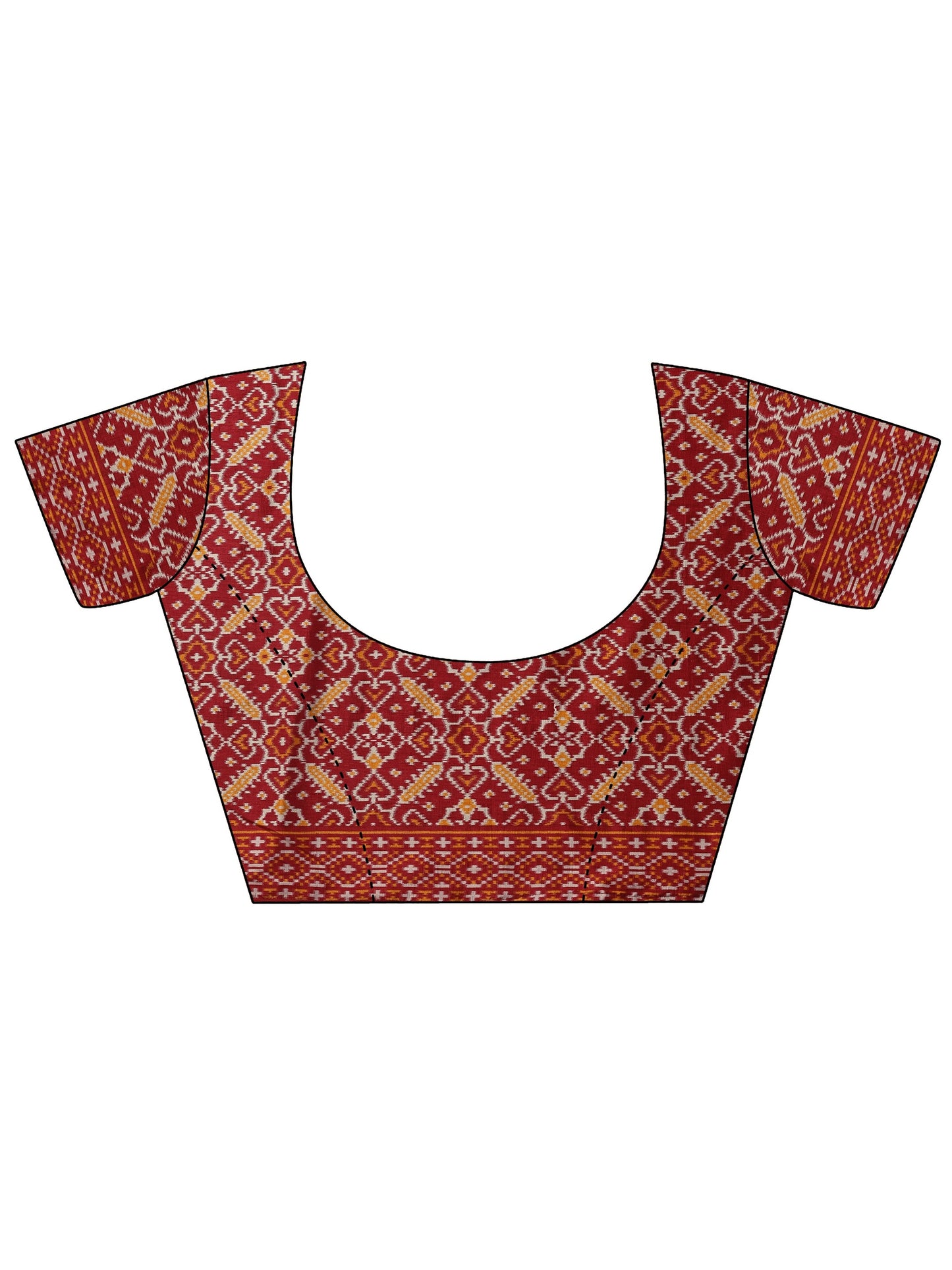 Mustard Leheriya Printed Silk Blend Saree With Unstitched Blouse Piece