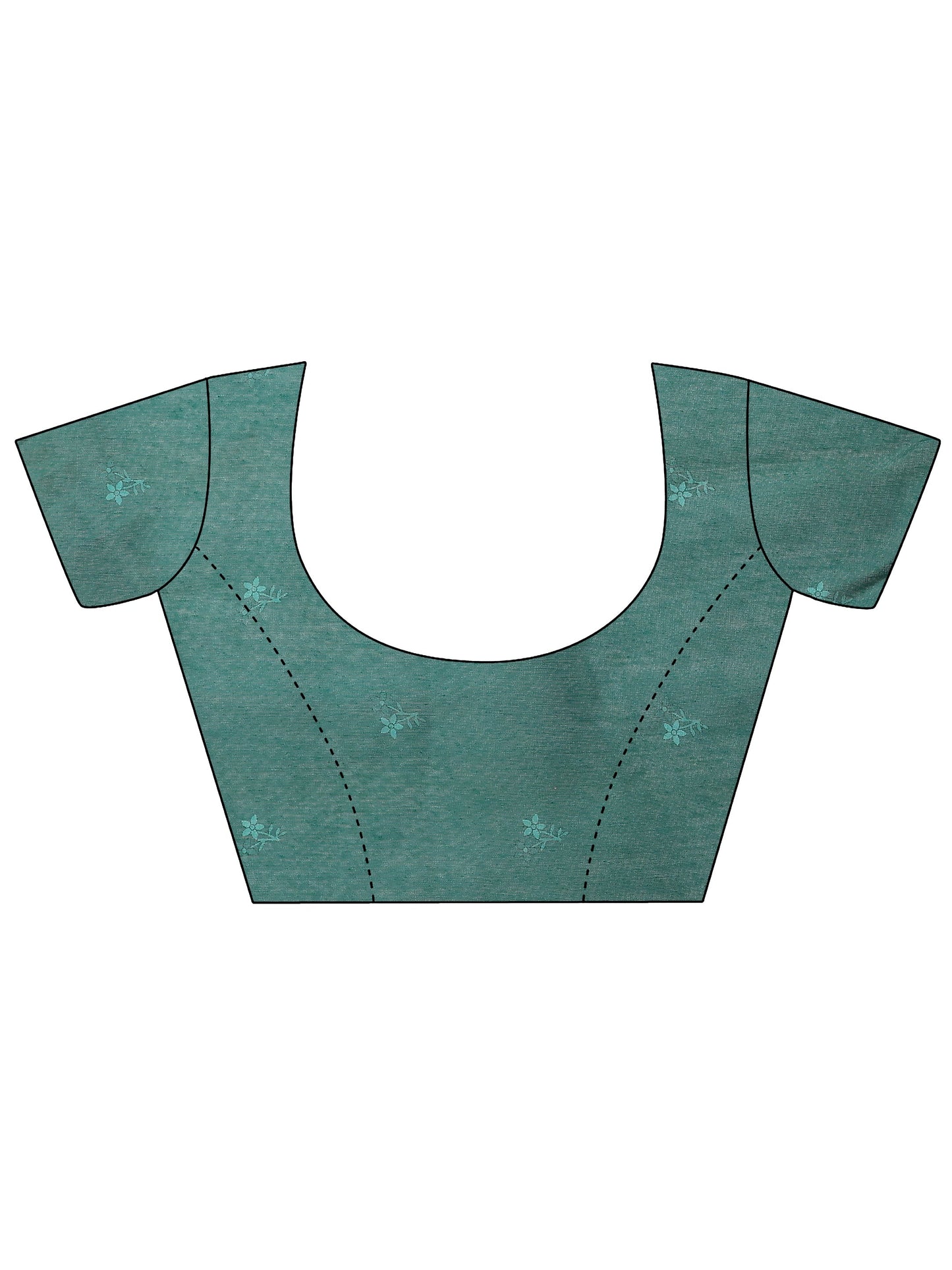 Beige Printed Silk Blend Saree With Unstitched Blouse Piece