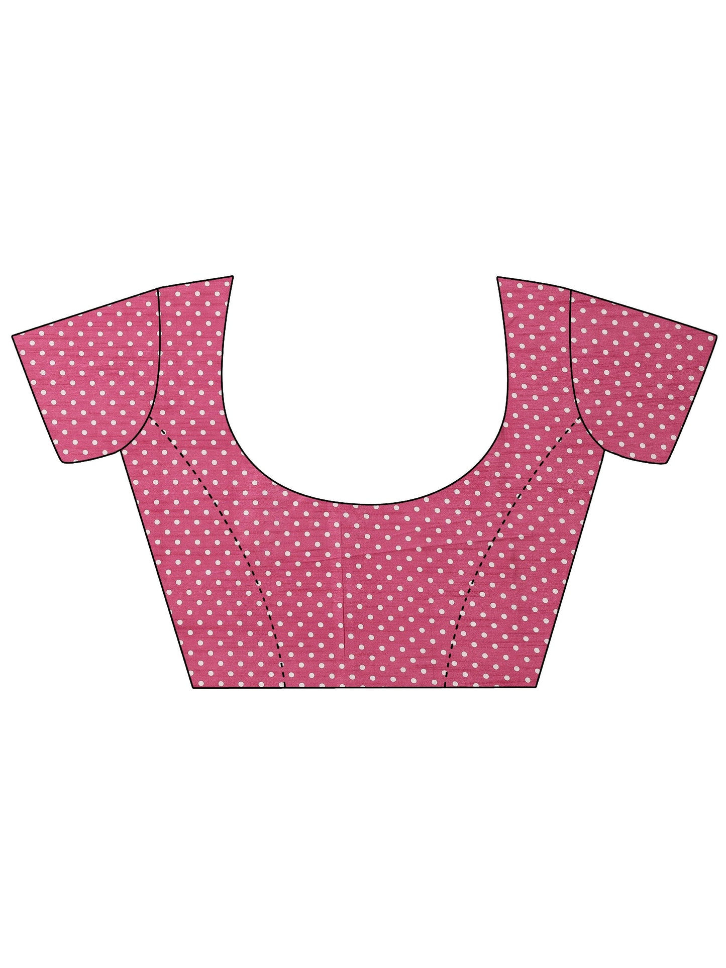 Pink Leheriya Printed Silk Blend Saree With Unstitched Blouse Piece