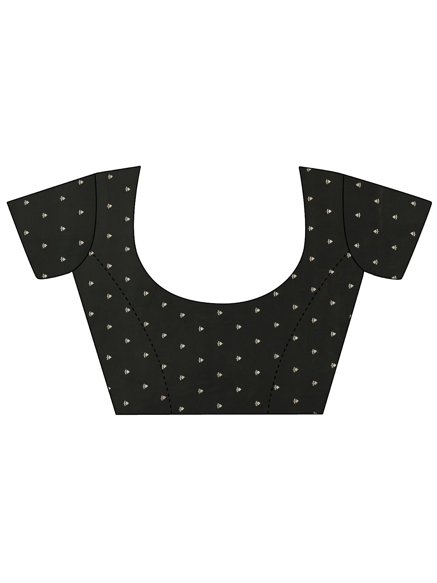 Mustard Printed Silk Blend Saree With Unstitched Blouse Piece